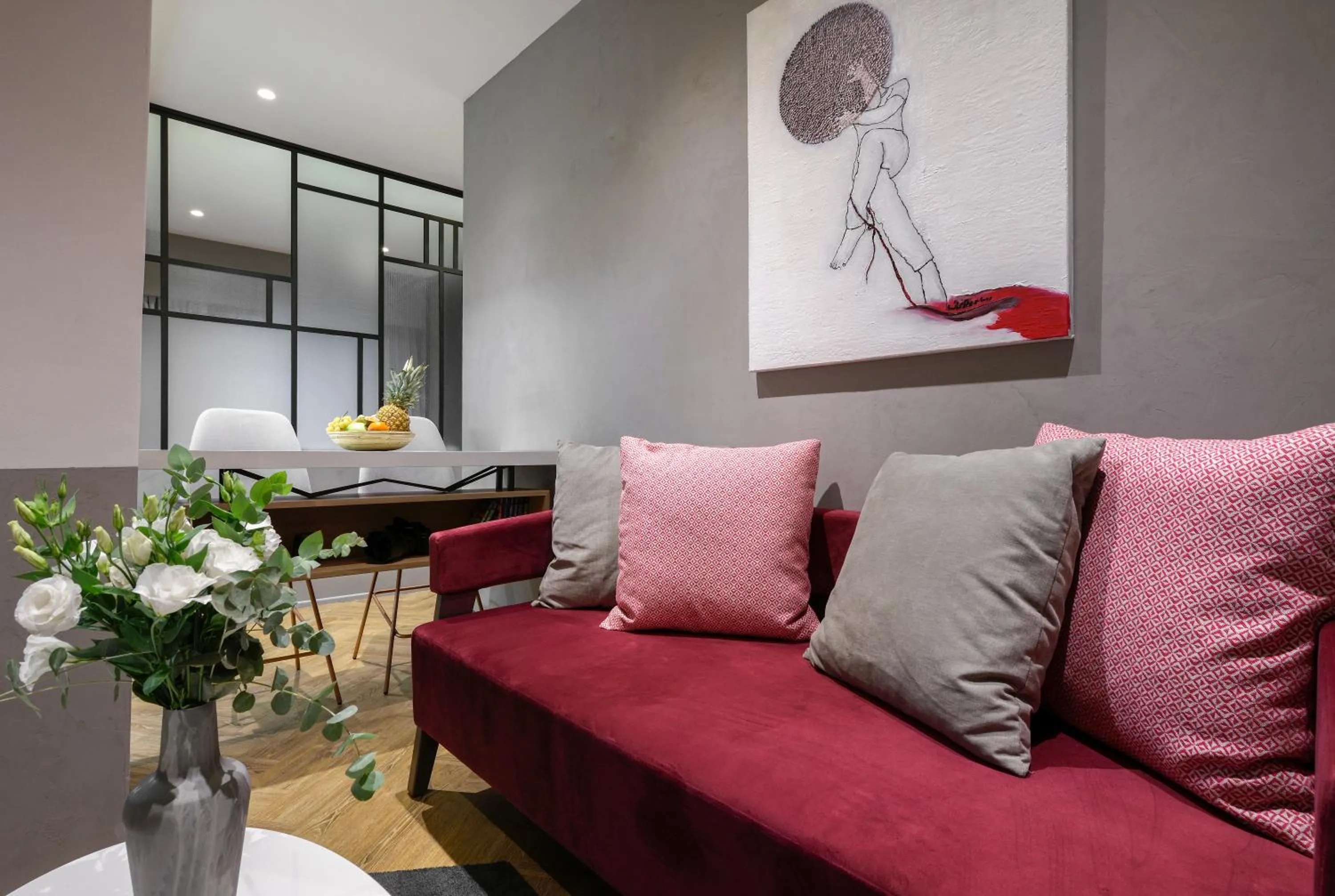 Living room in Olvios Luxury Suites