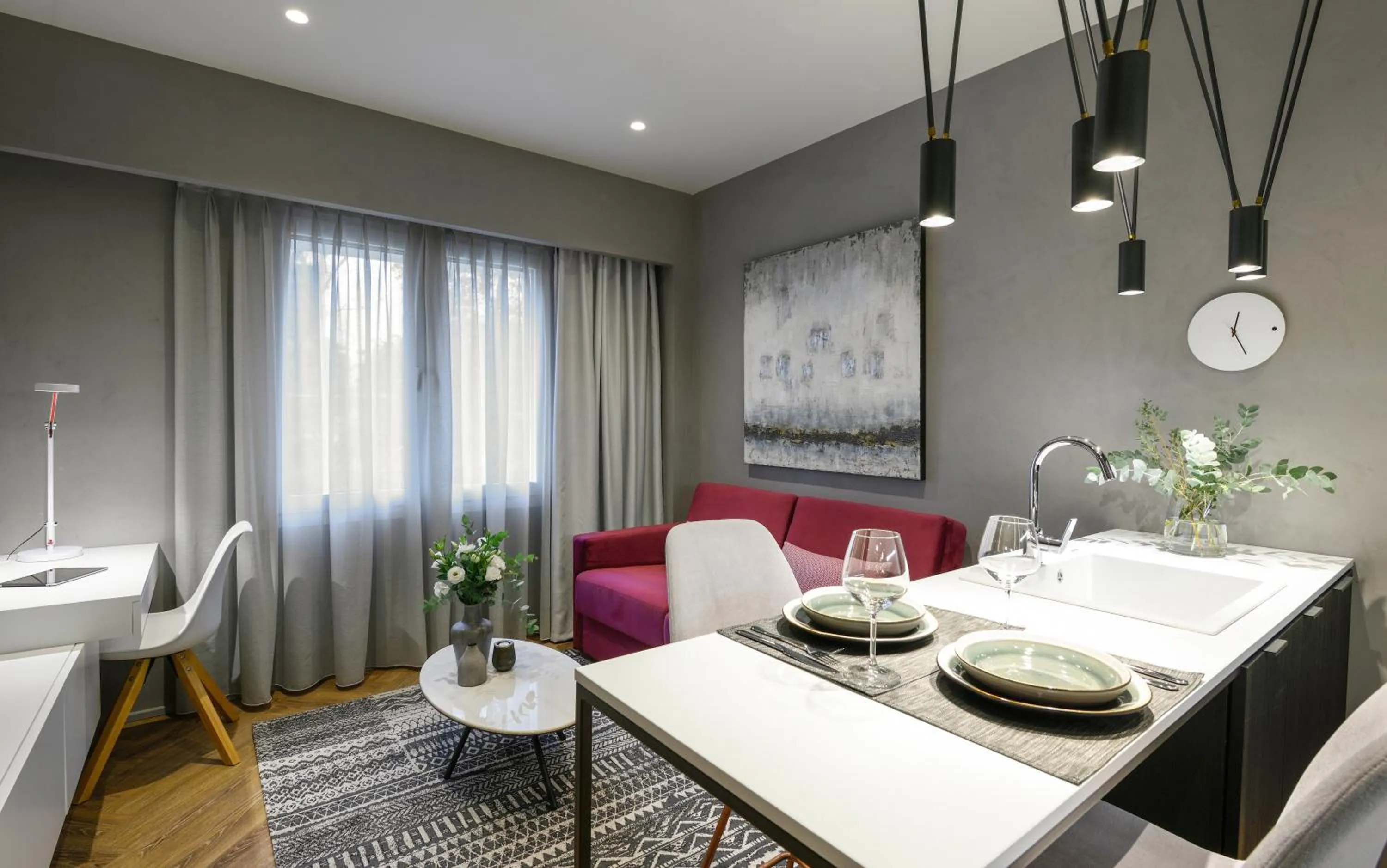 Living room in Olvios Luxury Suites