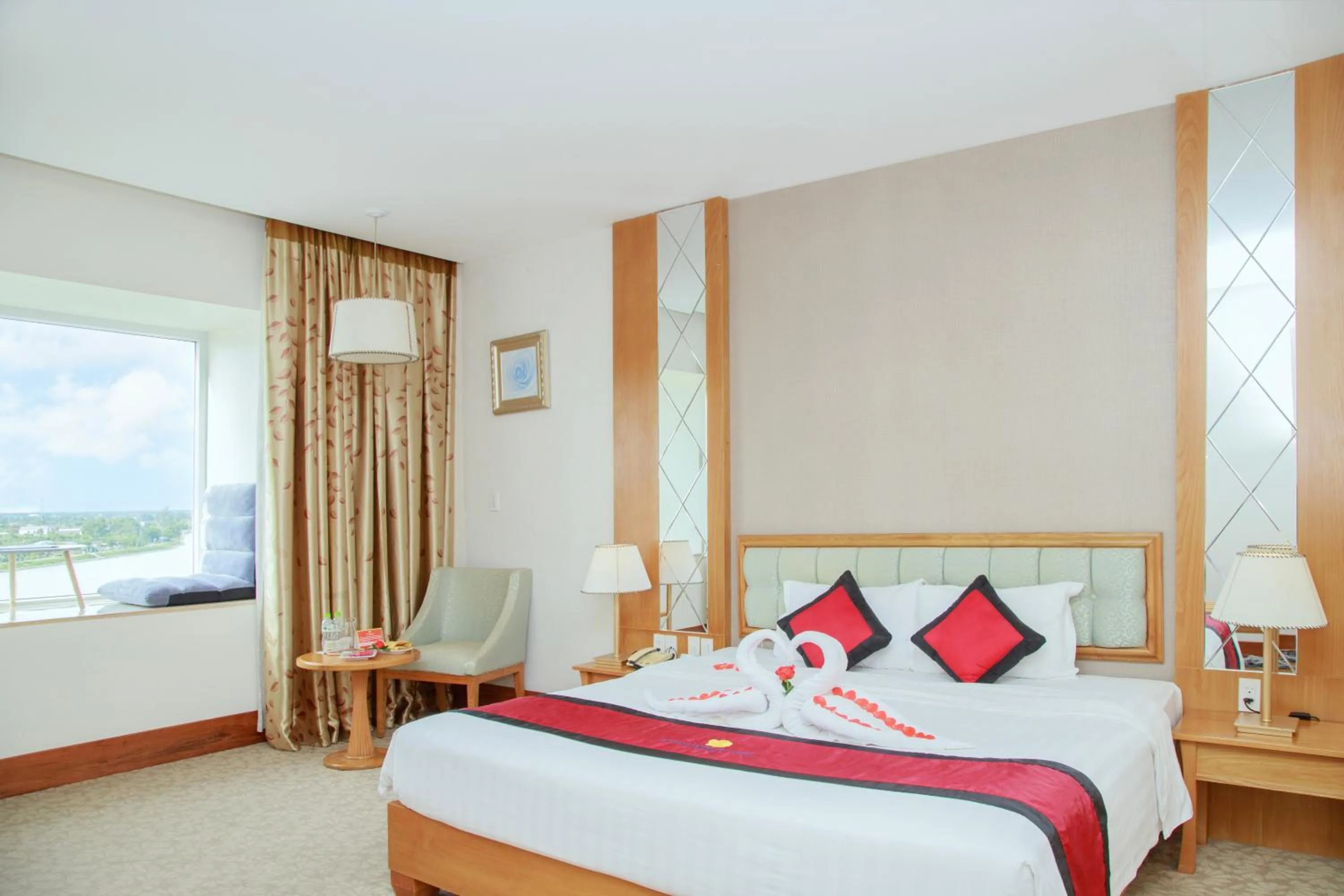 Bed in Sai Gon Dong Ha Hotel - a member of Saigontourist Group