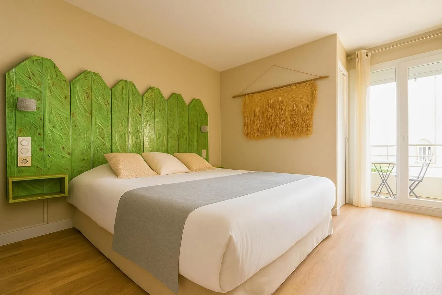 Bedroom, Bed in Logis Hôtel Les Grenadines