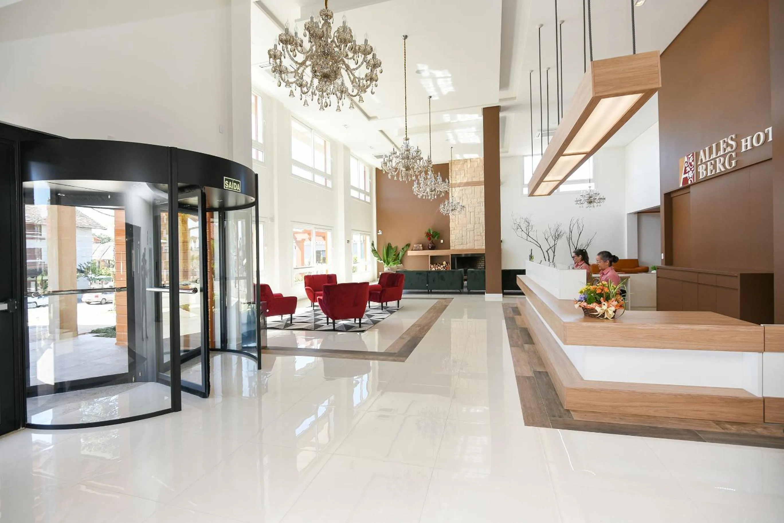 Lobby or reception in Hotel Alles Berg