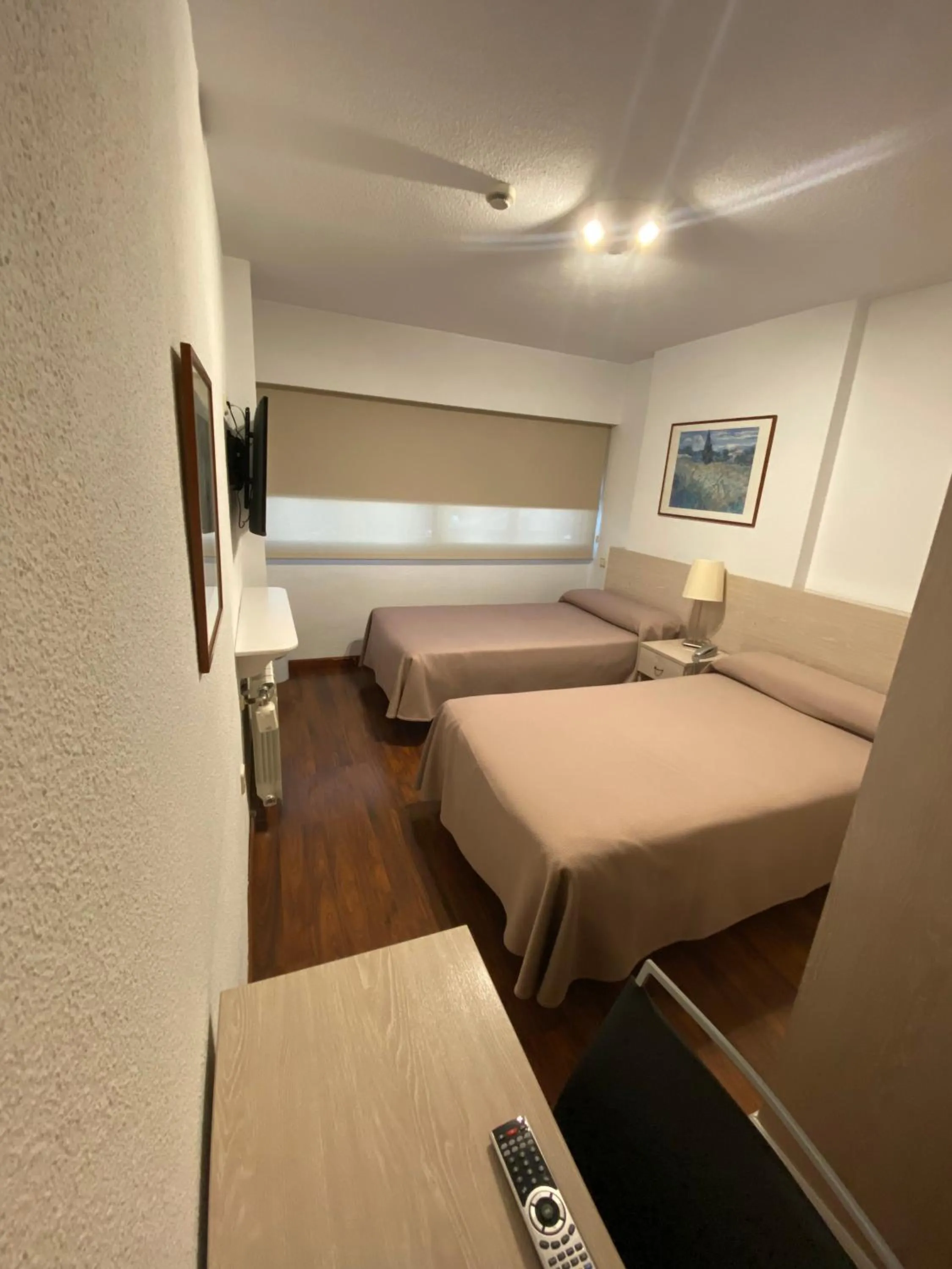 Decorative detail, Bed in Hotel Escuela Madrid