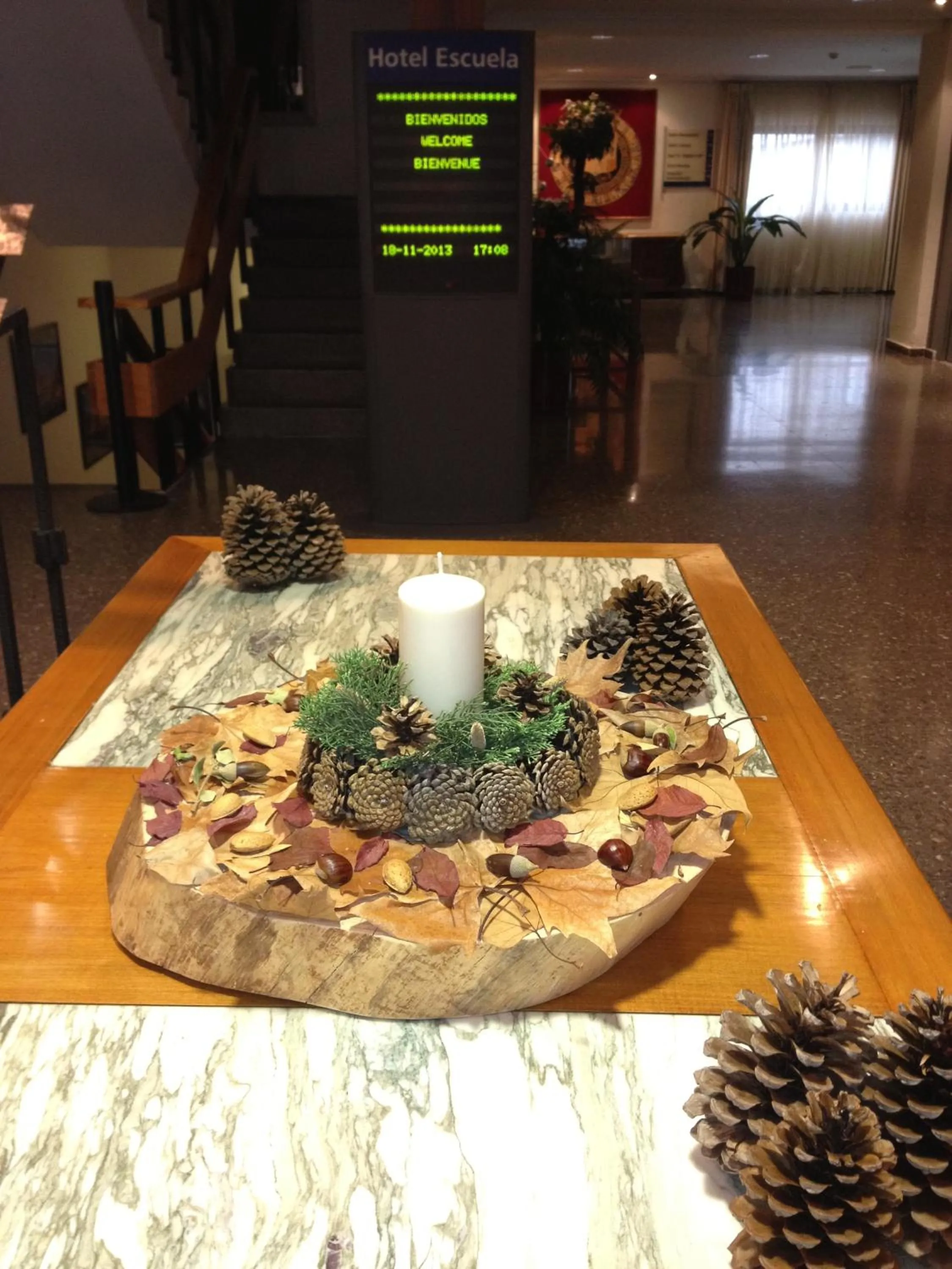 Decorative detail in Hotel Escuela Madrid