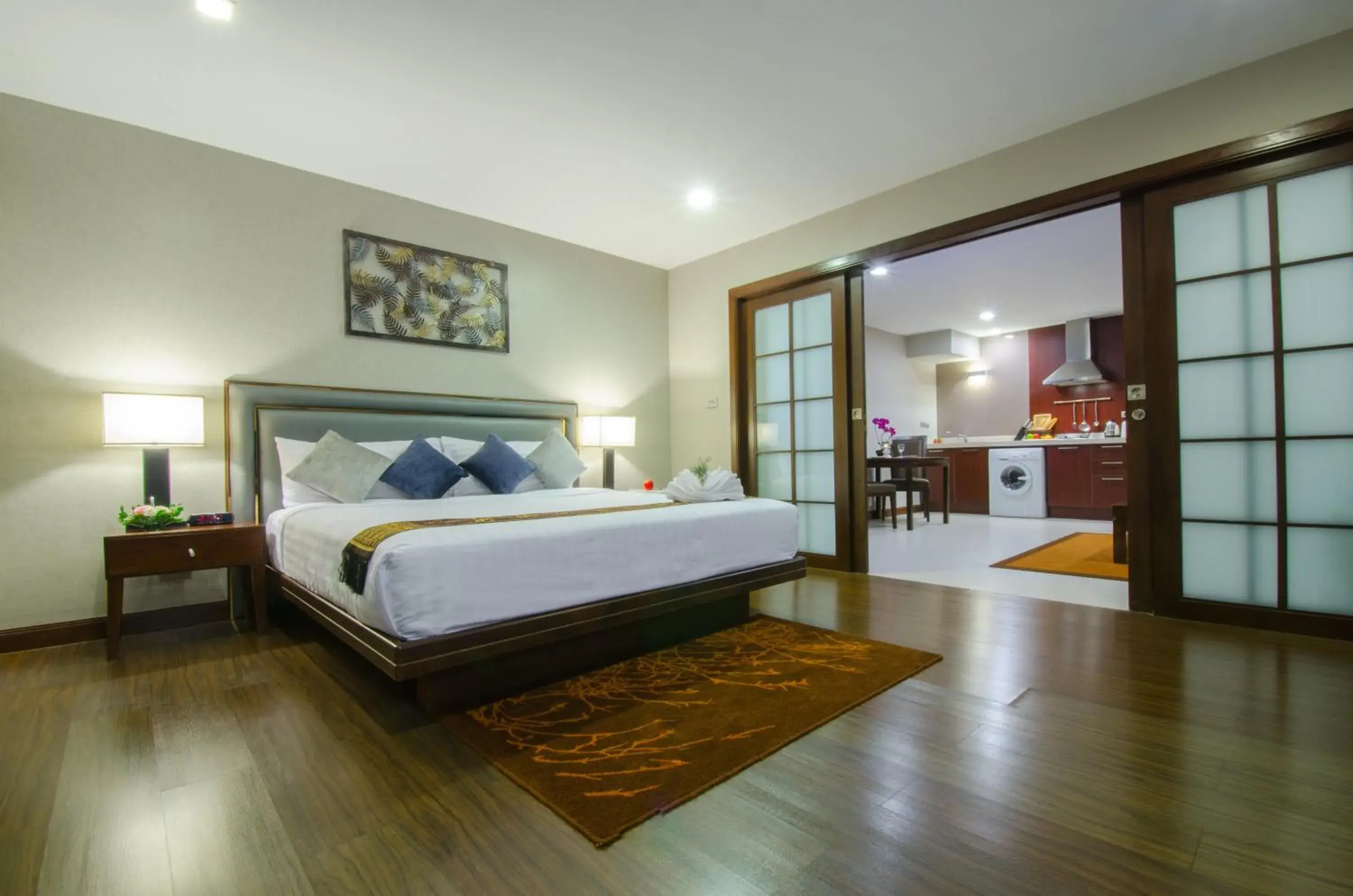 Bedroom, Bed in Grand Asoke Suites Boutique Residence Bedroom, Bed in Grand Asoke Suites Boutique Residence