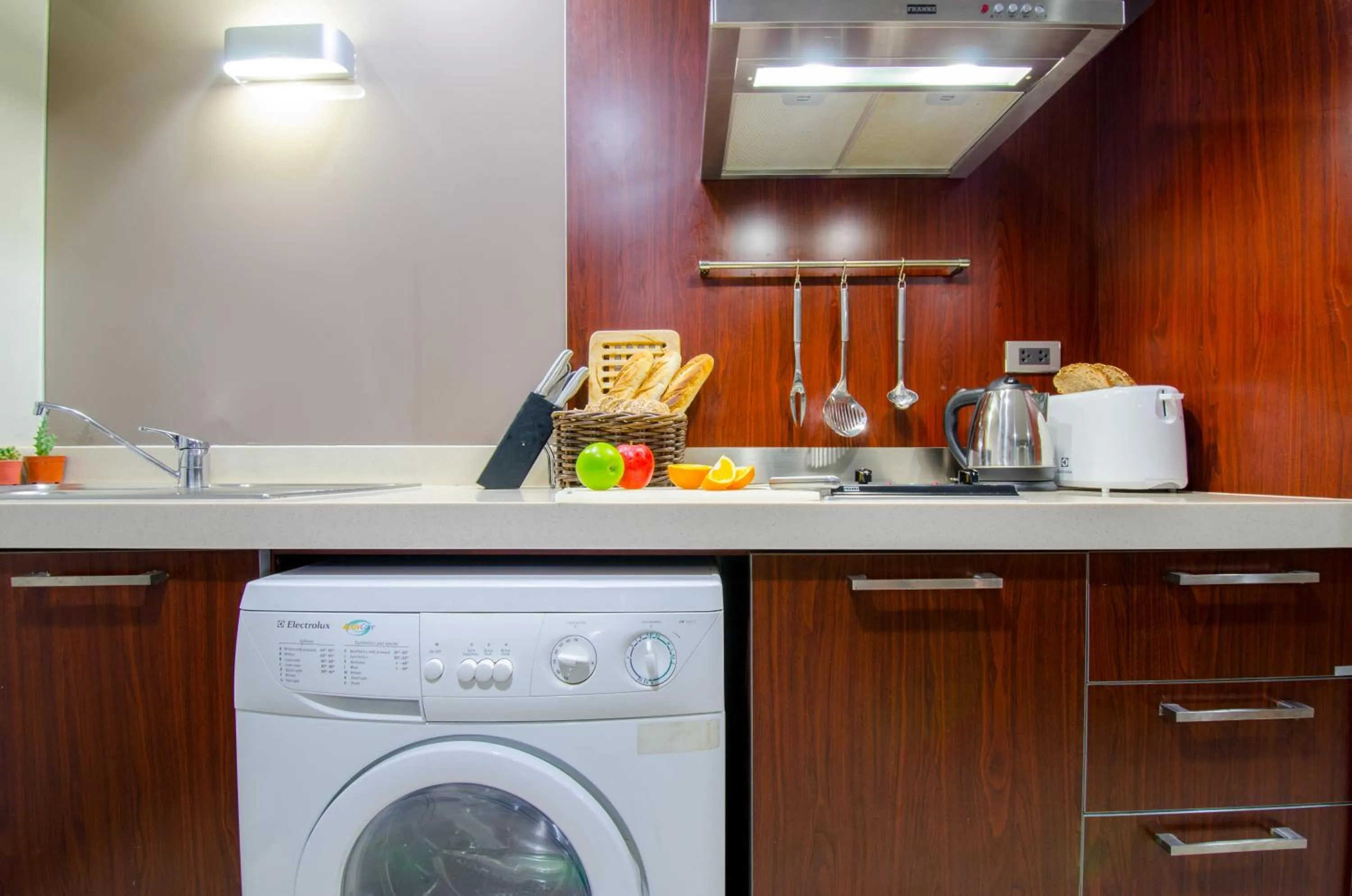 Kitchen or kitchenette in Grand Asoke Suites Boutique Residence