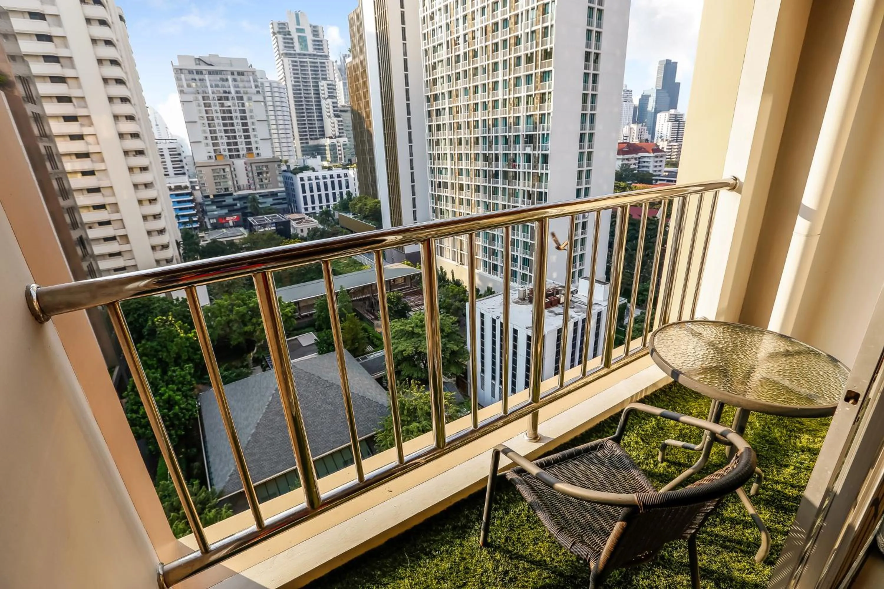 Balcony/Terrace in Grand Asoke Suites Boutique Residence