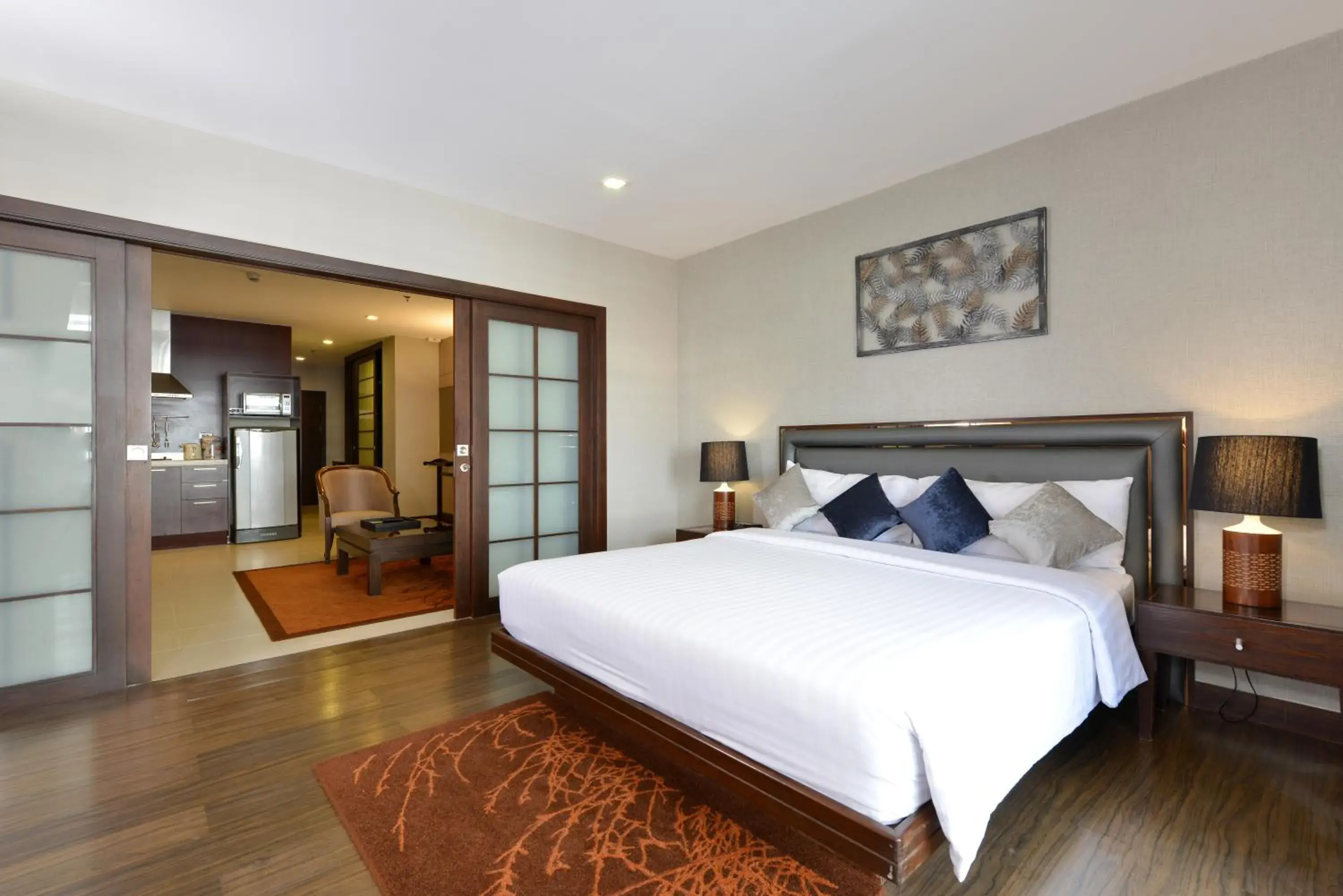 Bedroom, Bed in Grand Asoke Suites Boutique Residence Bedroom, Bed in Grand Asoke Suites Boutique Residence