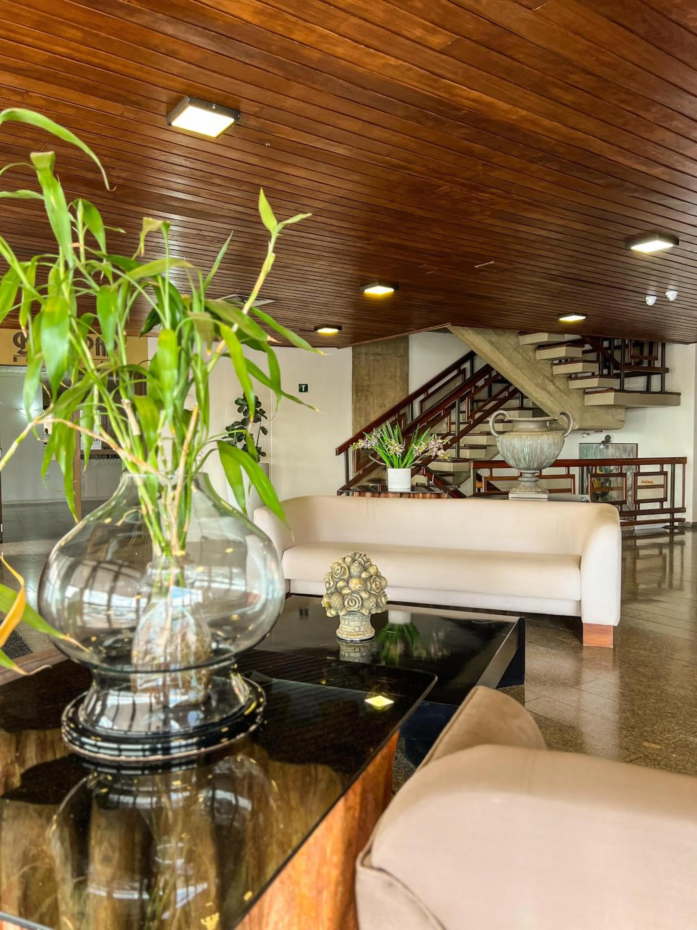 Lobby or reception in Uberaba Apart Hotel by Easy Hotéis