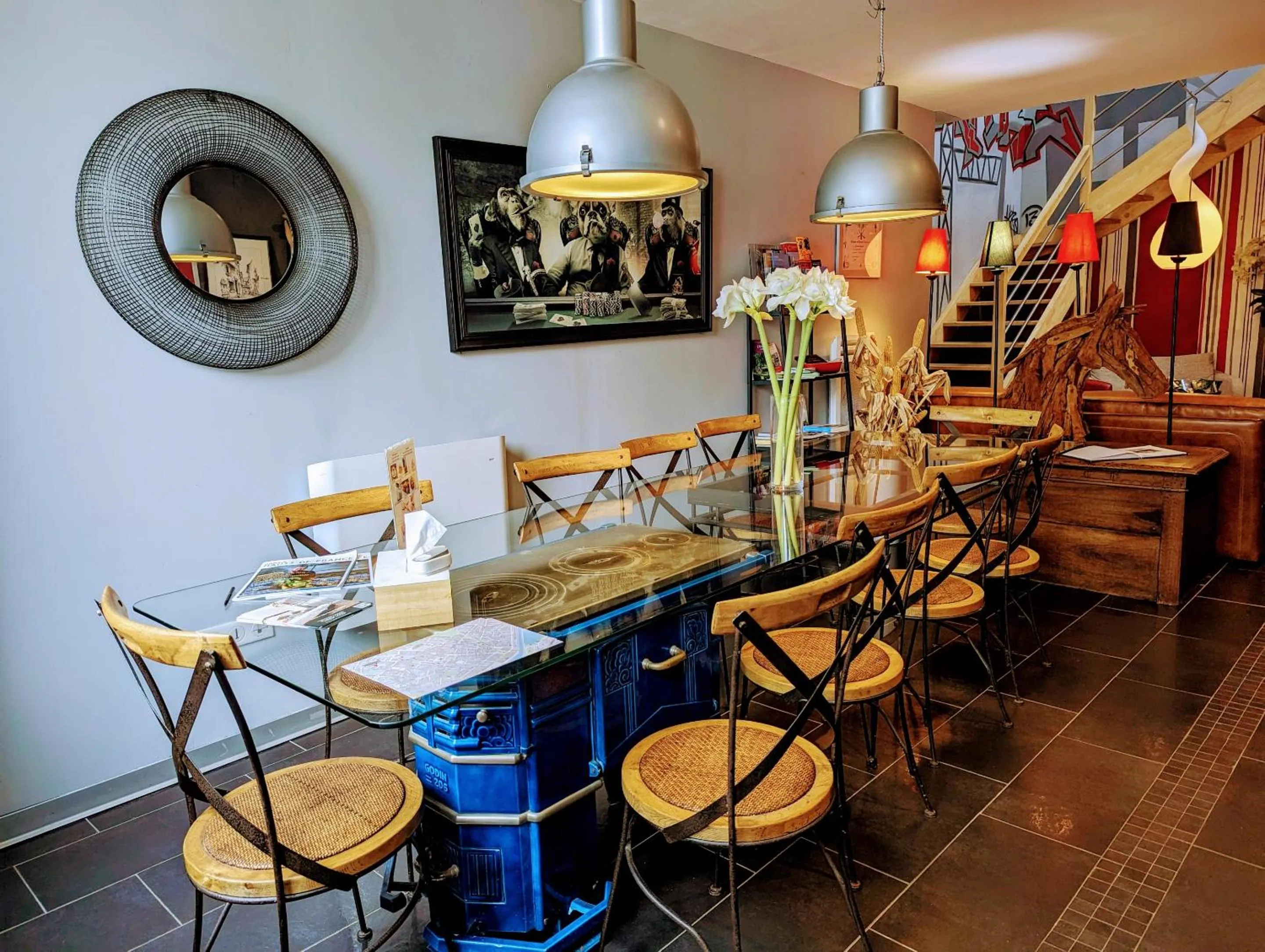 Dining area in Chambres d'Hôtes La Filature