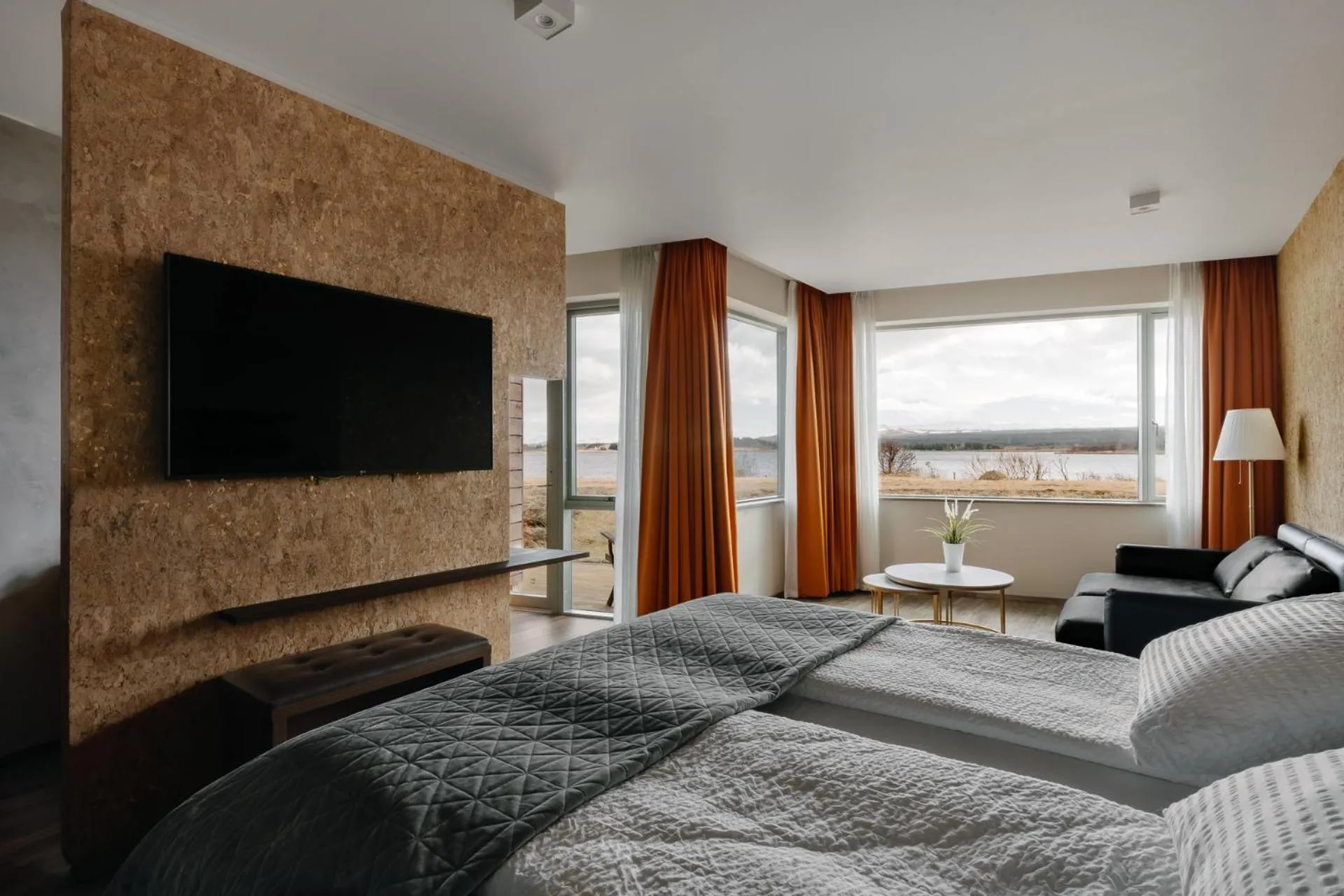 Bed in Hotel Kriunes