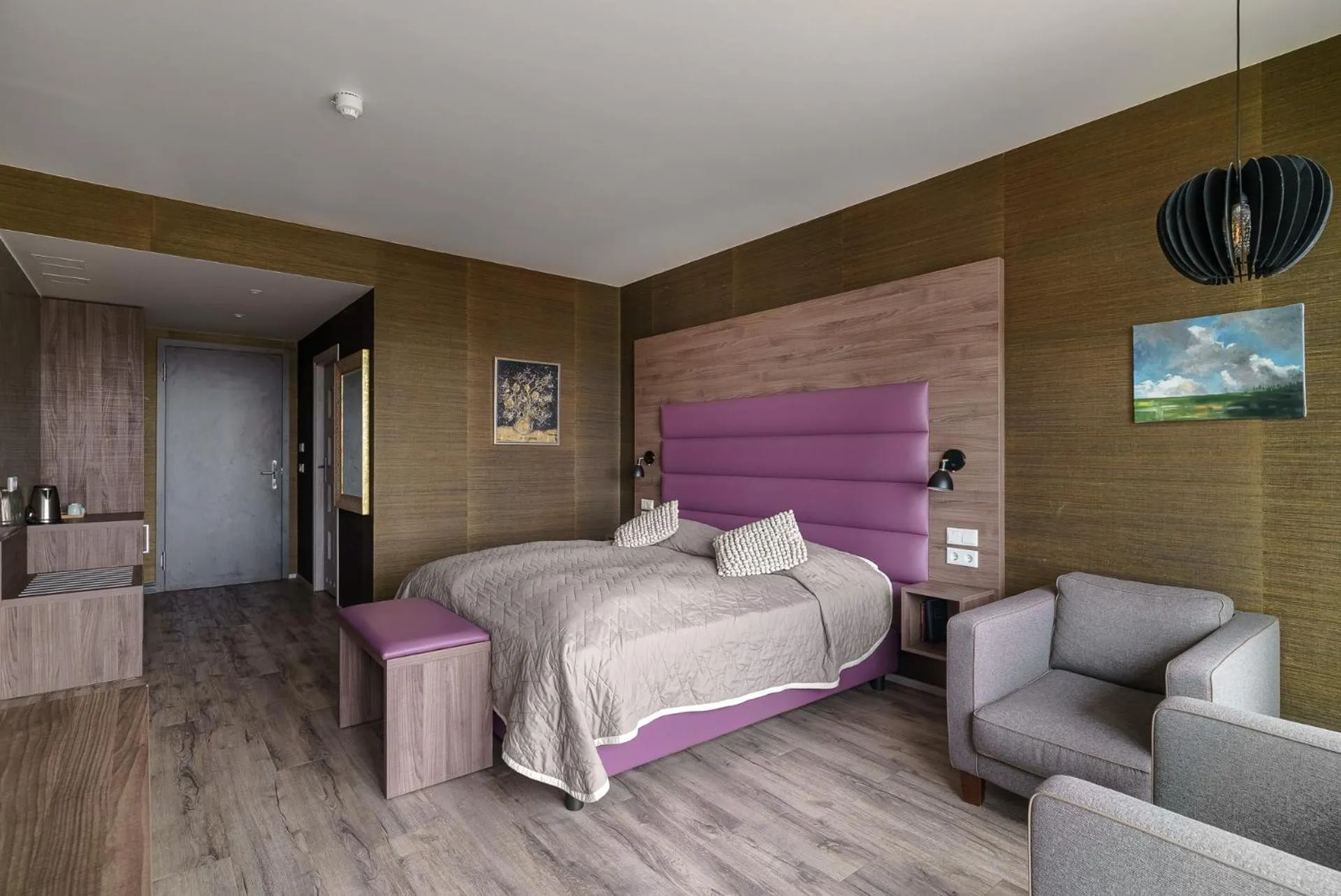 Bed in Hotel Kriunes