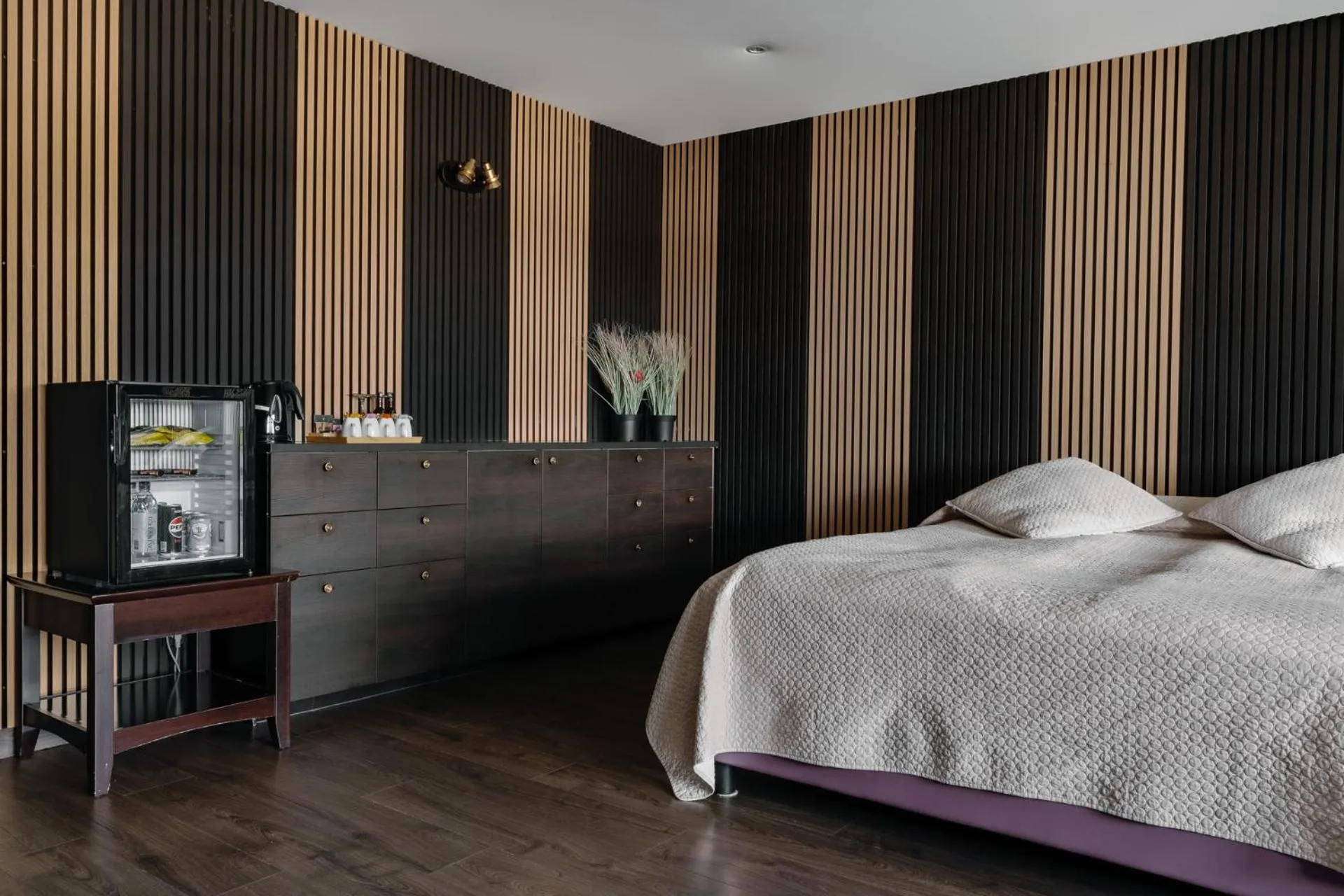 Bed in Hotel Kriunes