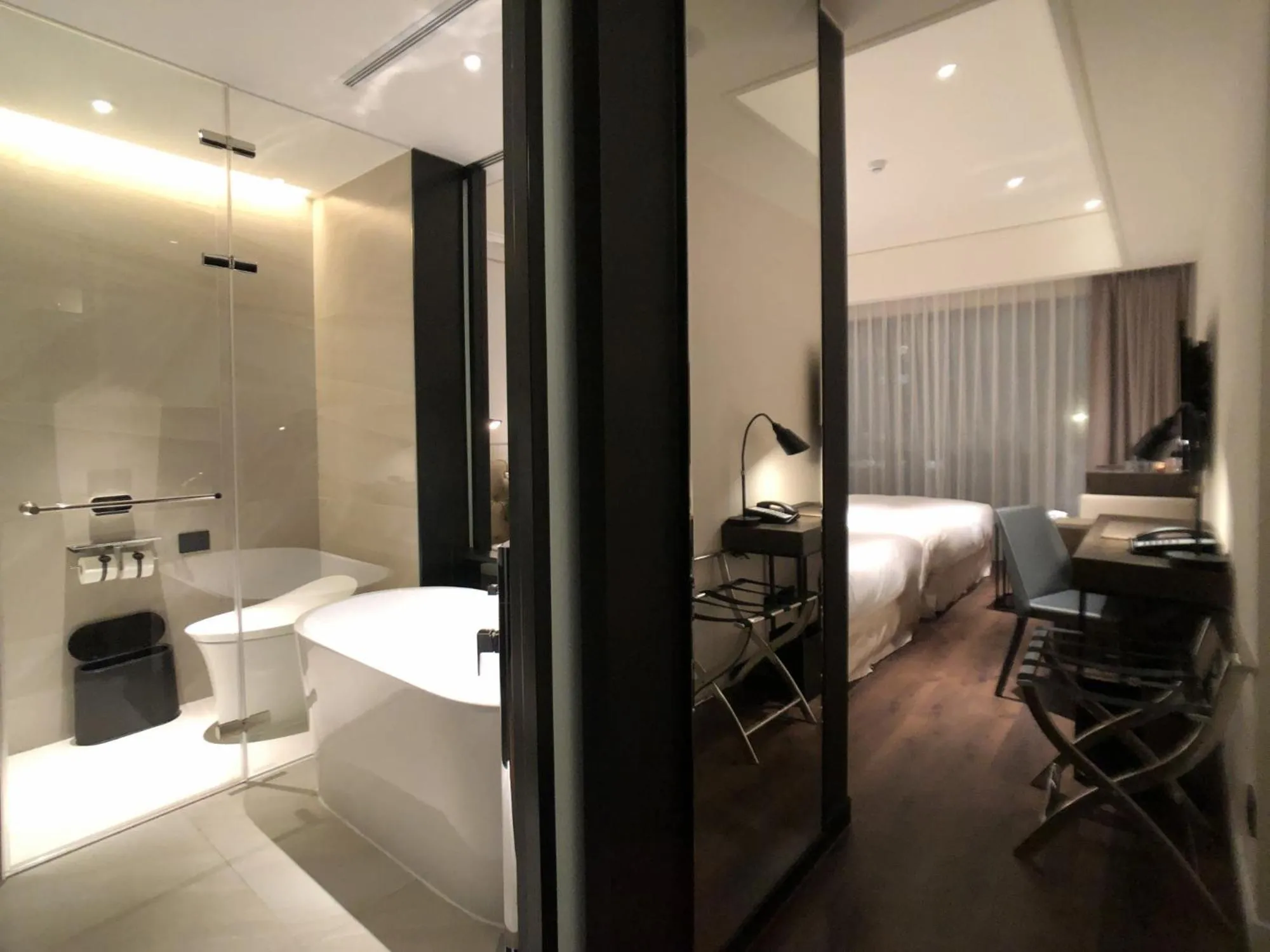 Photo of the whole room, Bed in Hotel Mvsa+Michelin 2 Starred Molino de Urdàniz