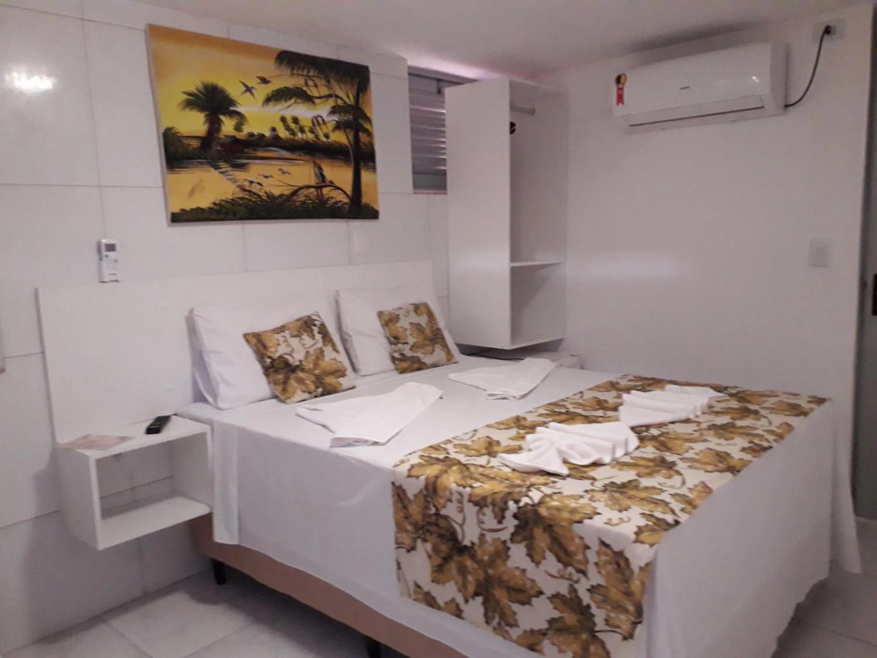 Bed in Pousada Recanto do Sol e Mar