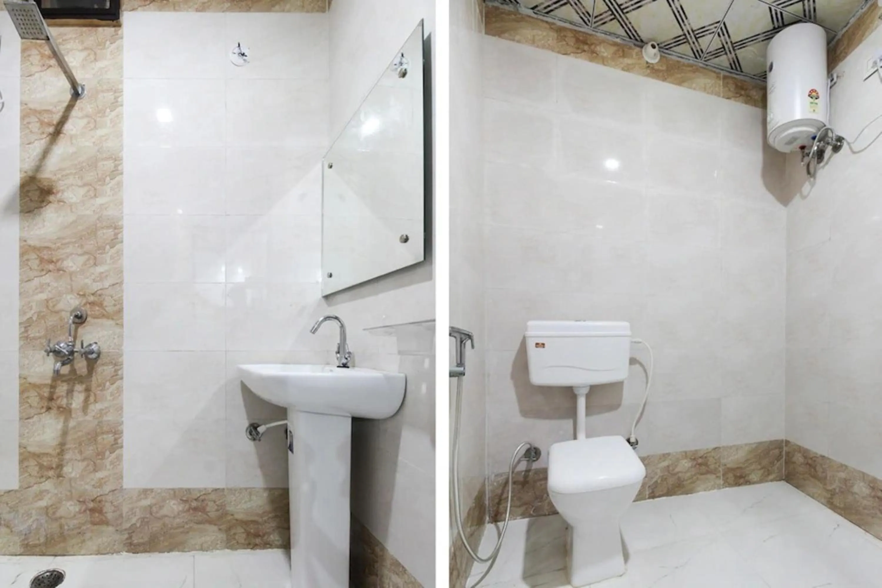 Shower in Taj 3 Star Hotel Agra Near Taj Mahal