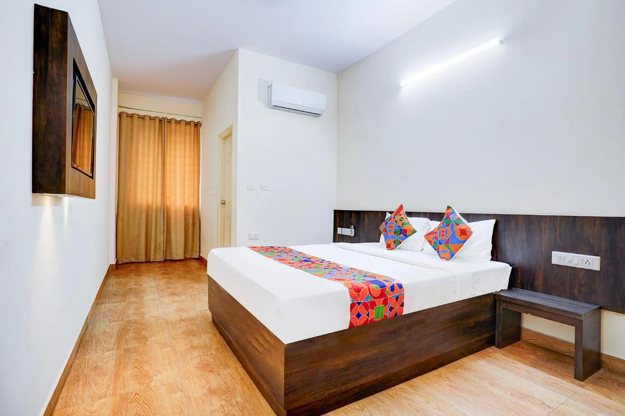 Bed in FabHotel GRK Comforts - Jayanagar