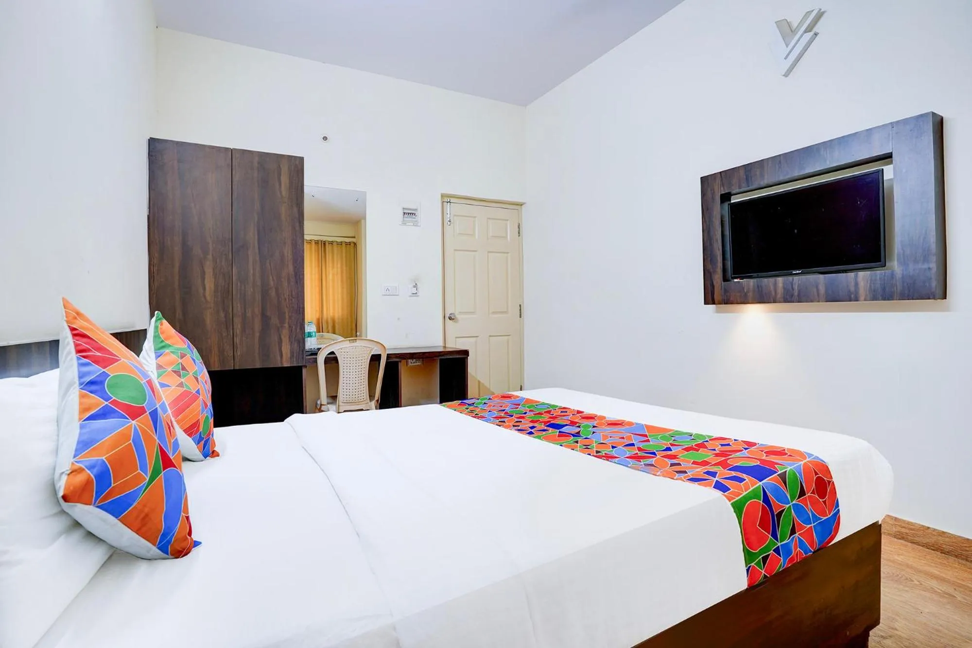 Bed in FabHotel GRK Comforts - Jayanagar