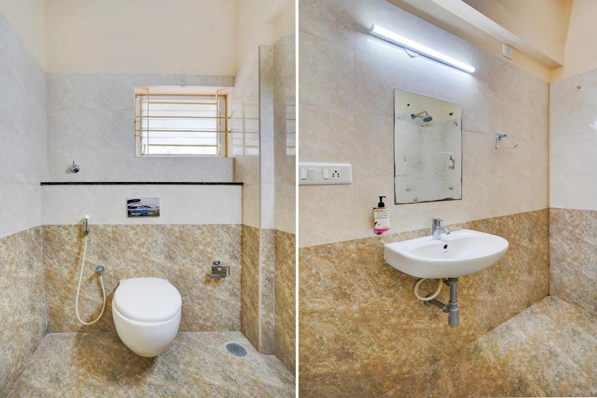 Bathroom in FabHotel GRK Comforts - Jayanagar