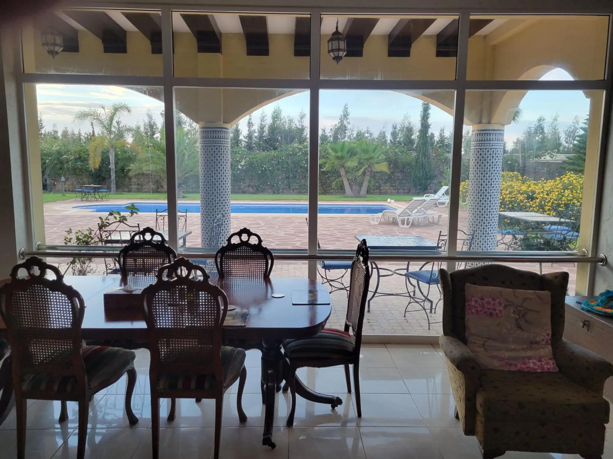 Dining area in Riad TANJIL