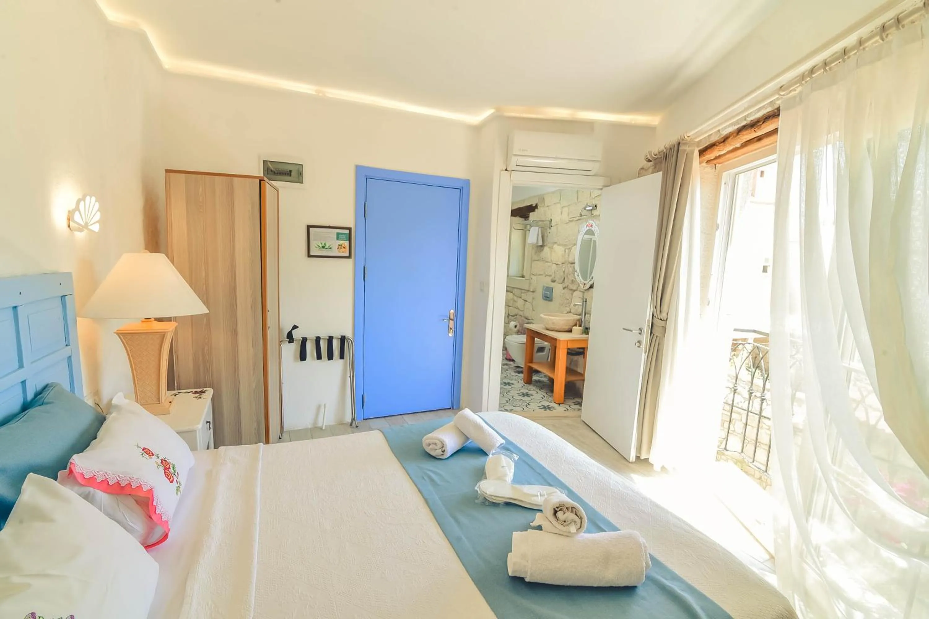 Bed in Alacati Asmali Konak Hotel