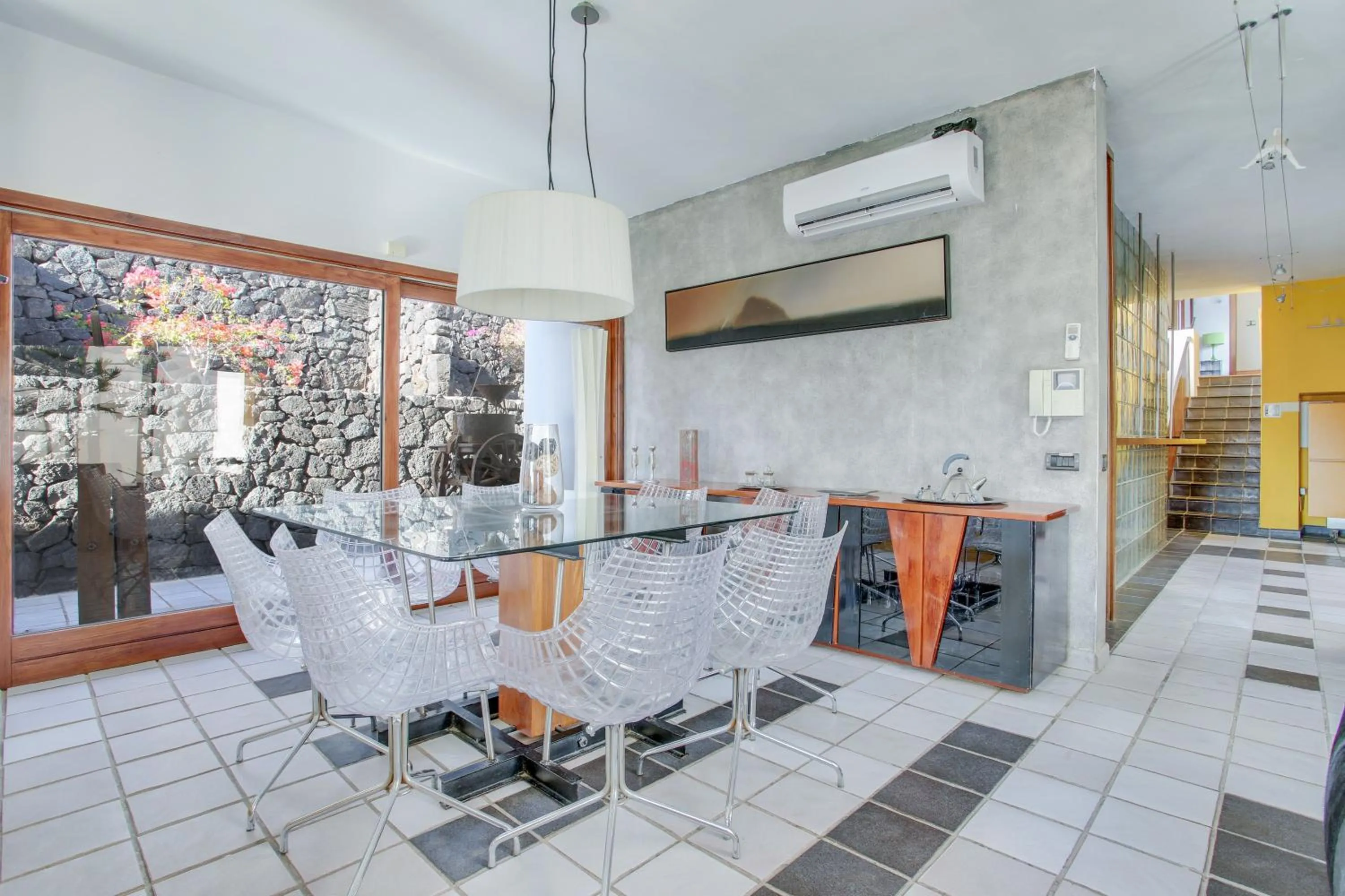 Living room in Villa Abaego