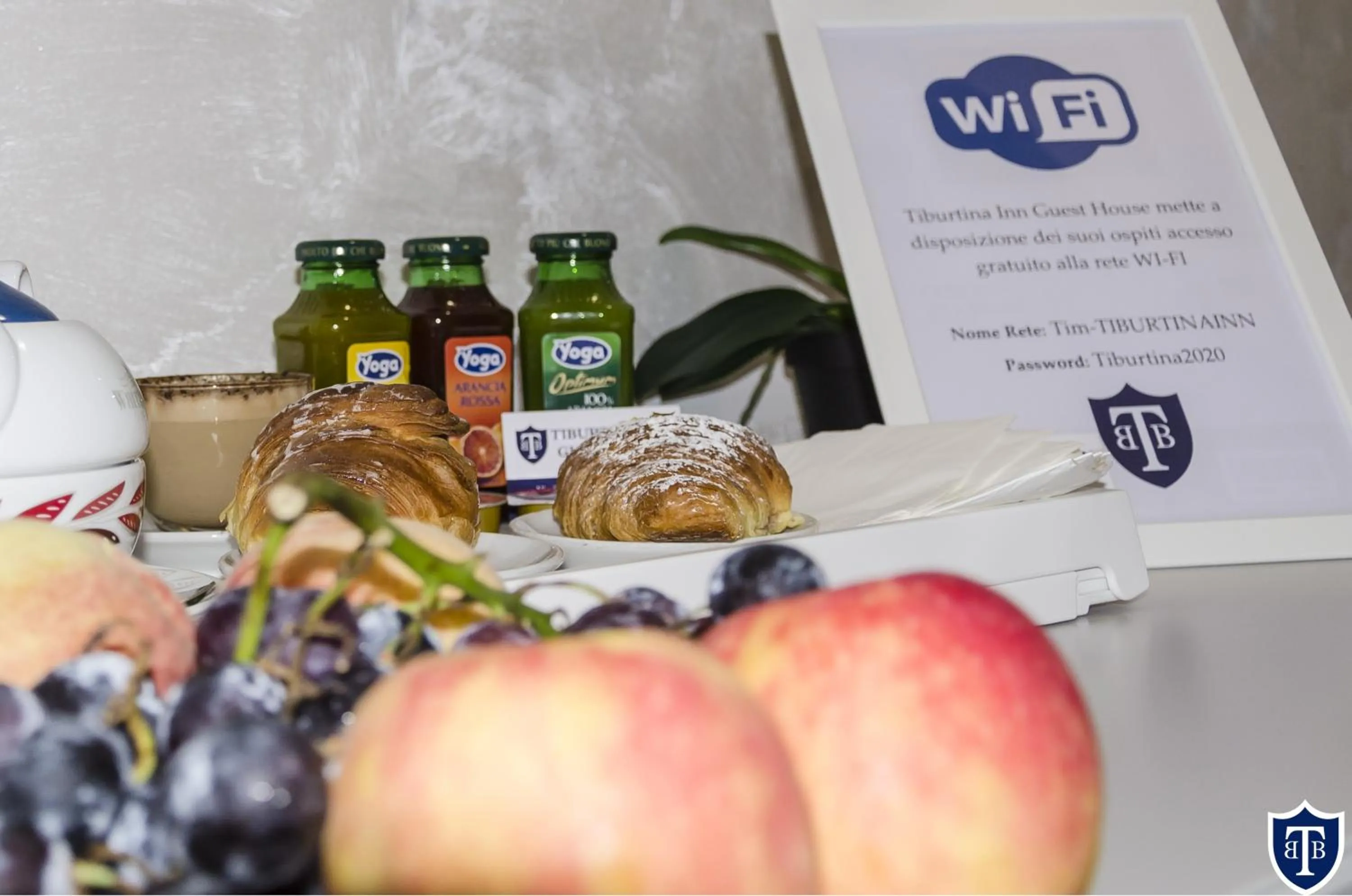 Italian breakfast in TIBURTINA INN GUEST HOUSE