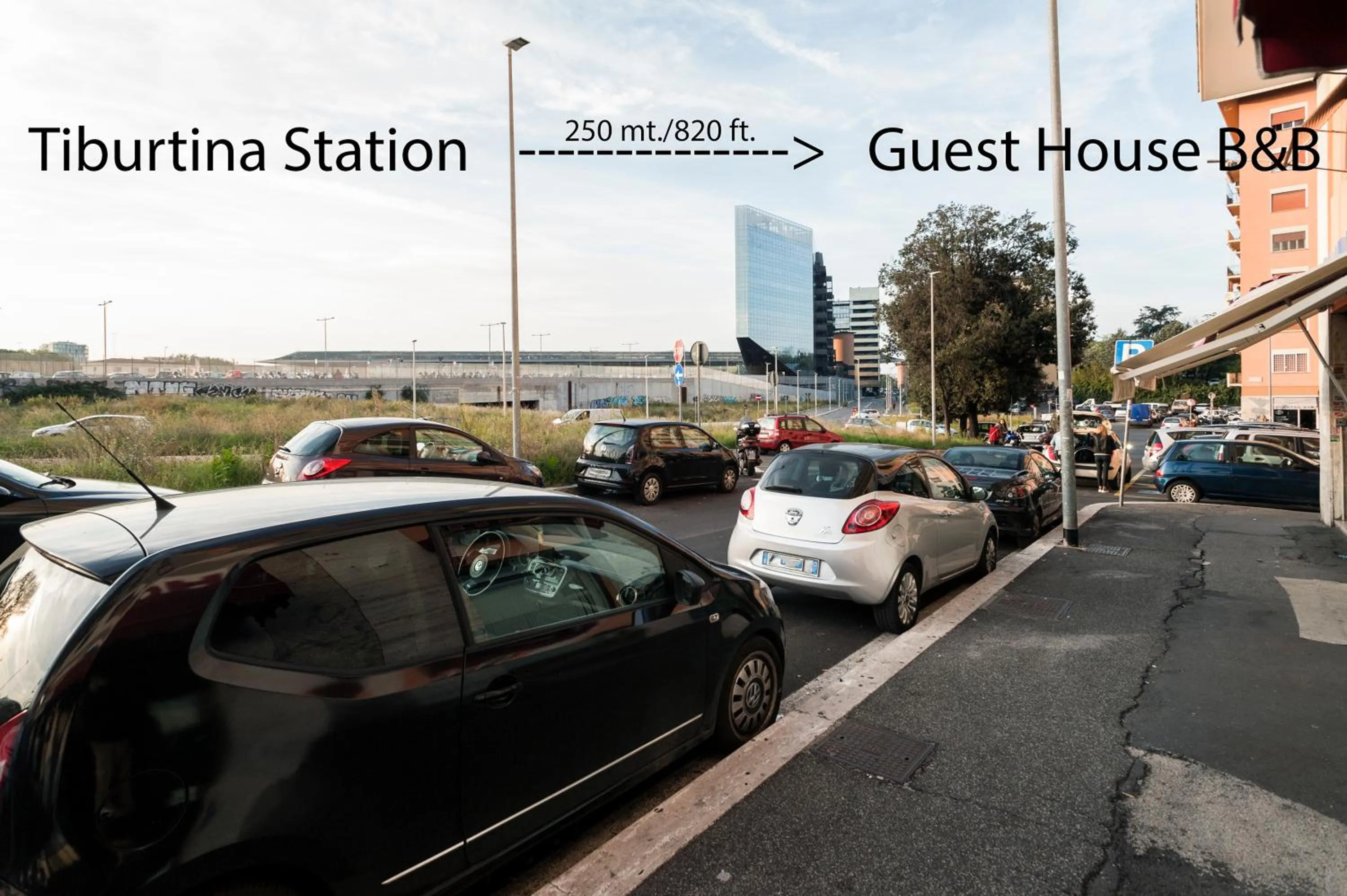 Property building in TIBURTINA INN GUEST HOUSE