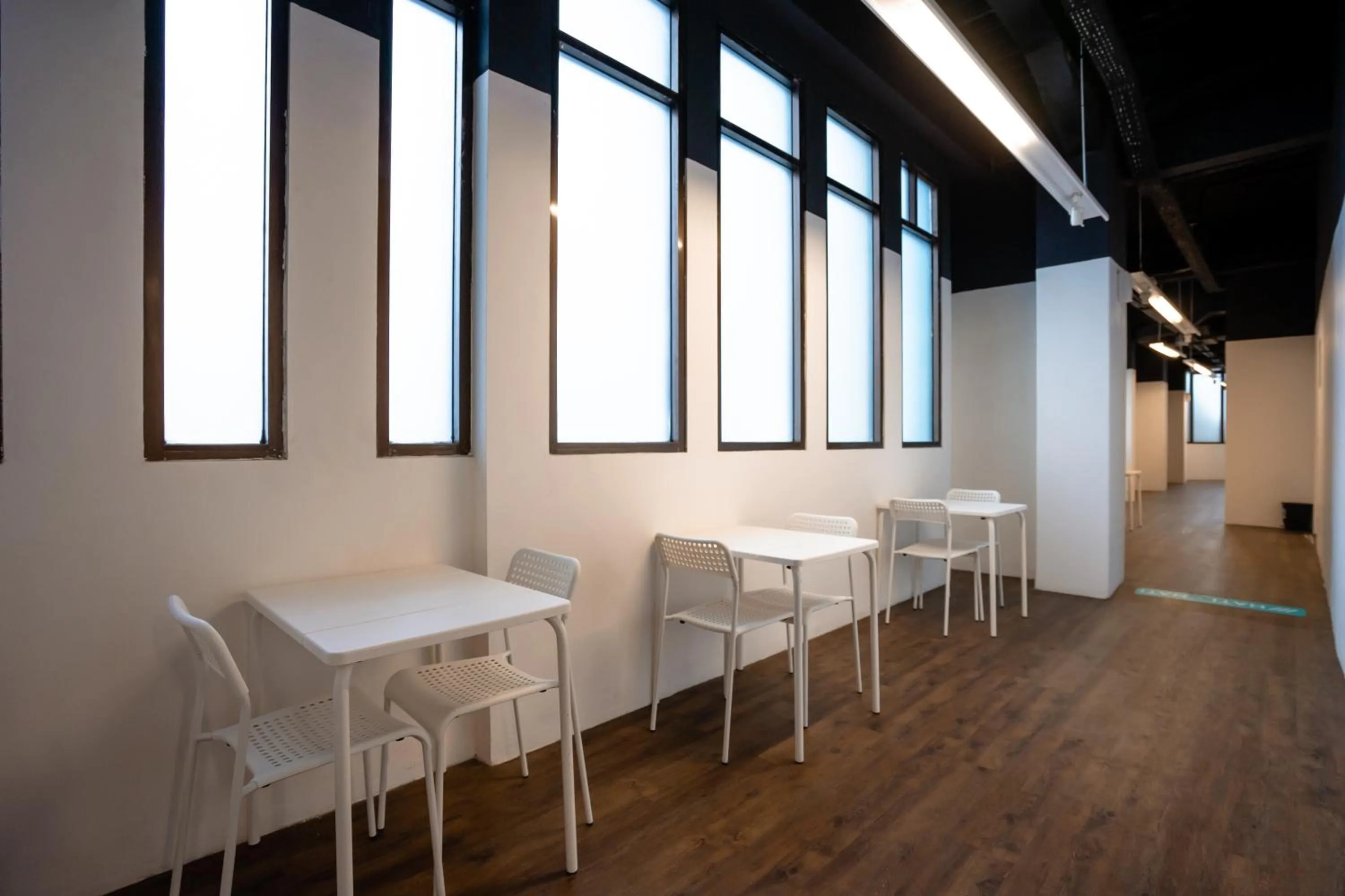 Dining area in Bobopod Alun-Alun, Bandung