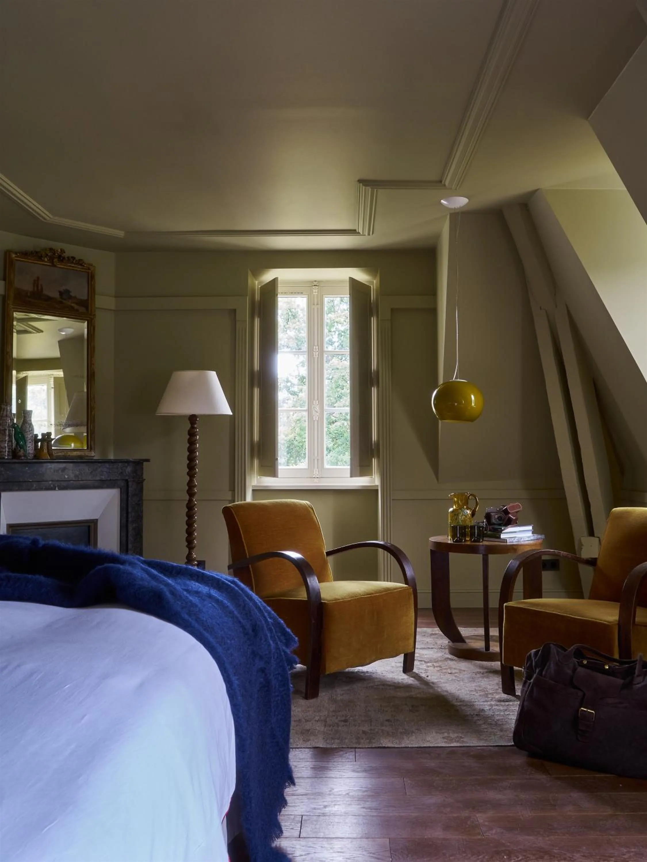 Decorative detail, Bed in Les Sources de Cheverny