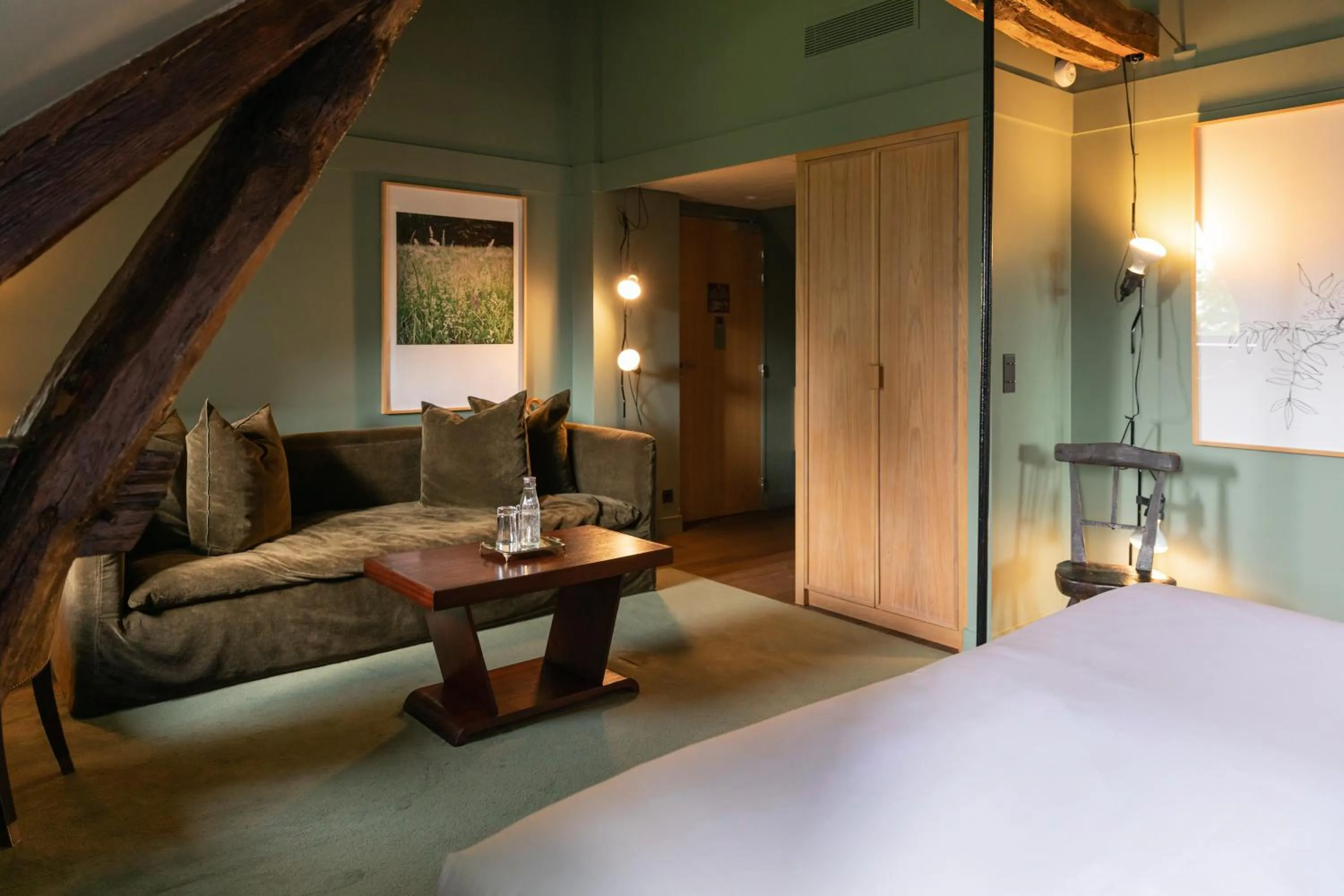 Living room, Bed in Les Sources de Cheverny