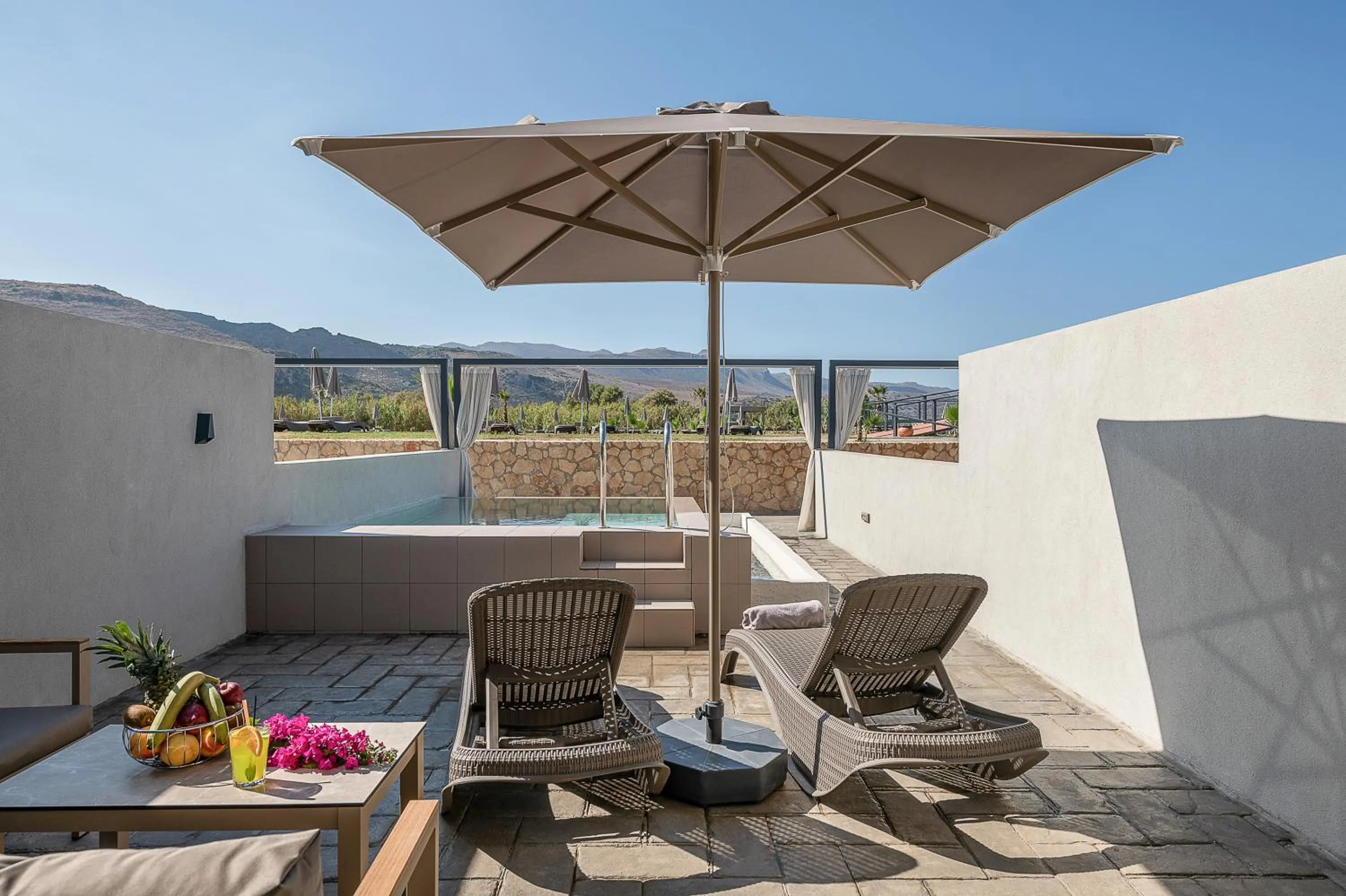 Seating area in Galini Palace