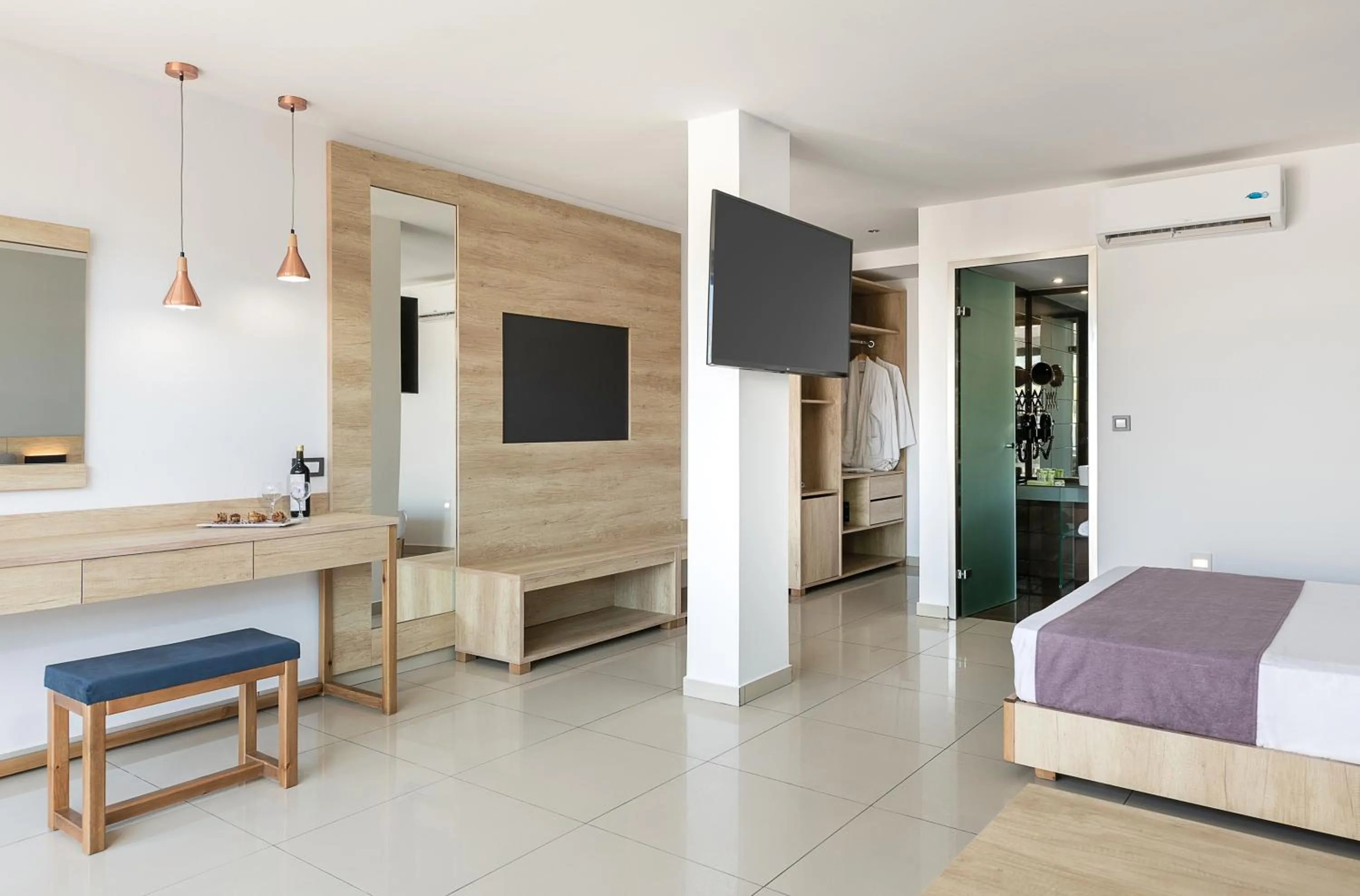 Bedroom, Bed in Galini Palace