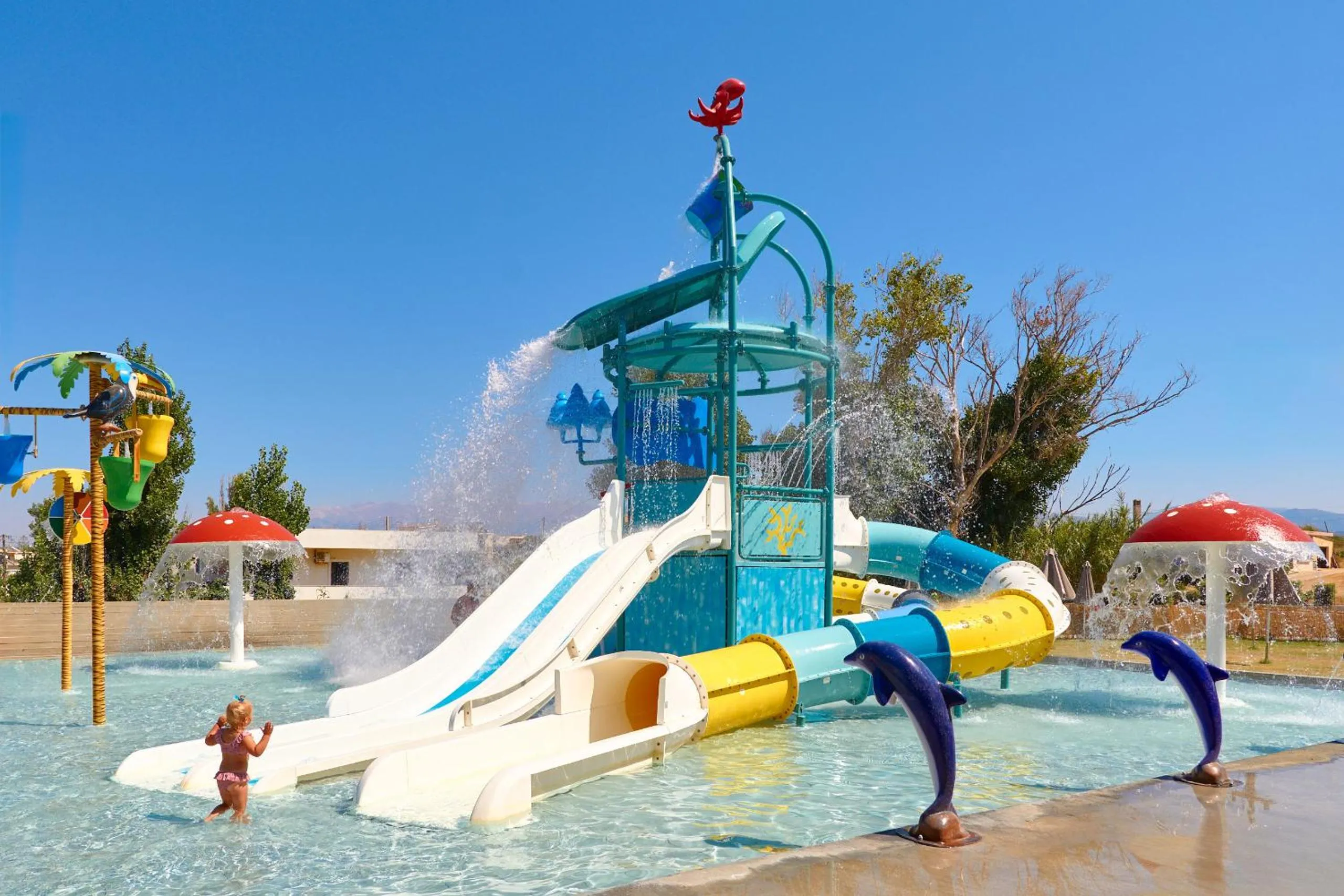 Aqua park in Galini Palace