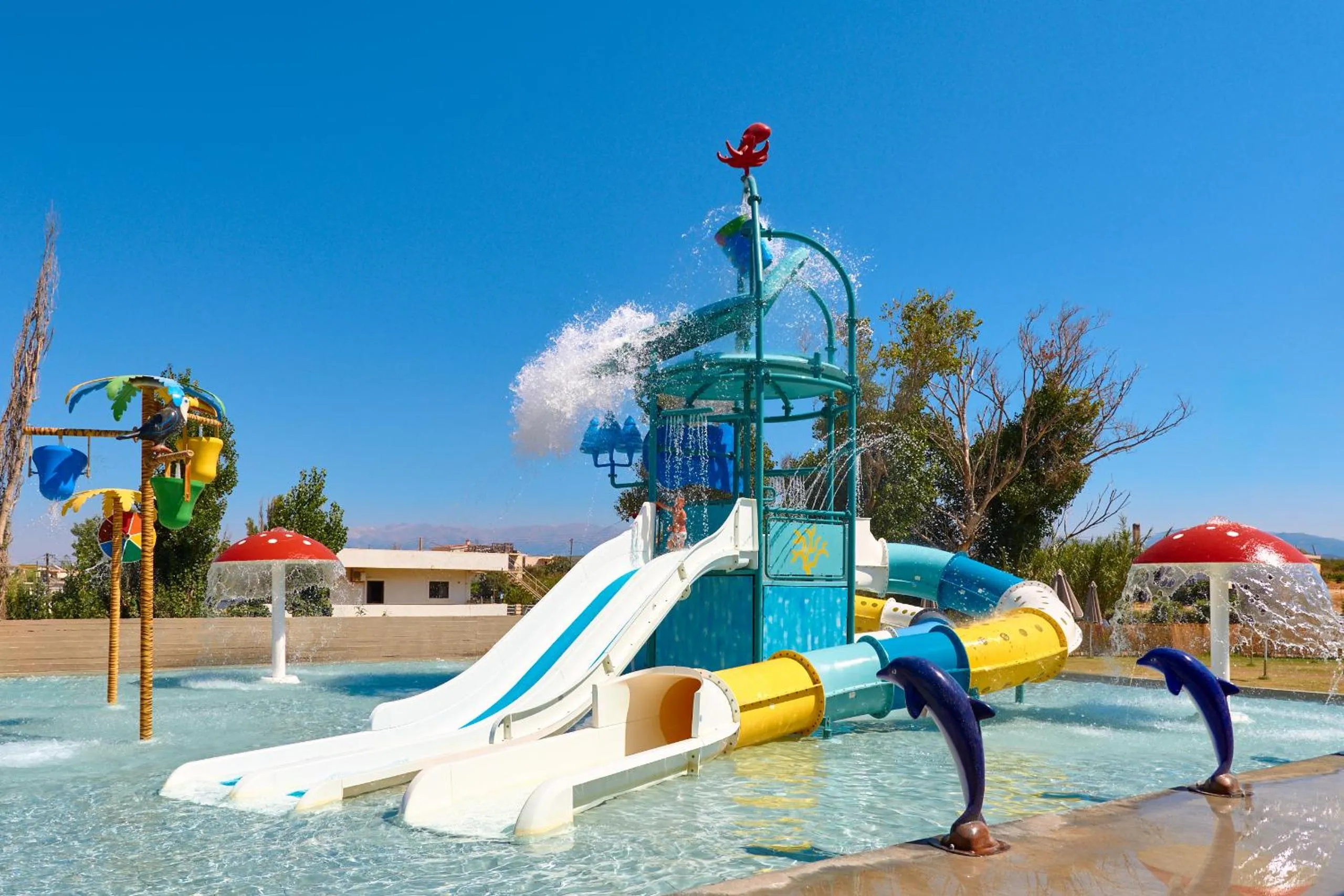 Aqua park in Galini Palace