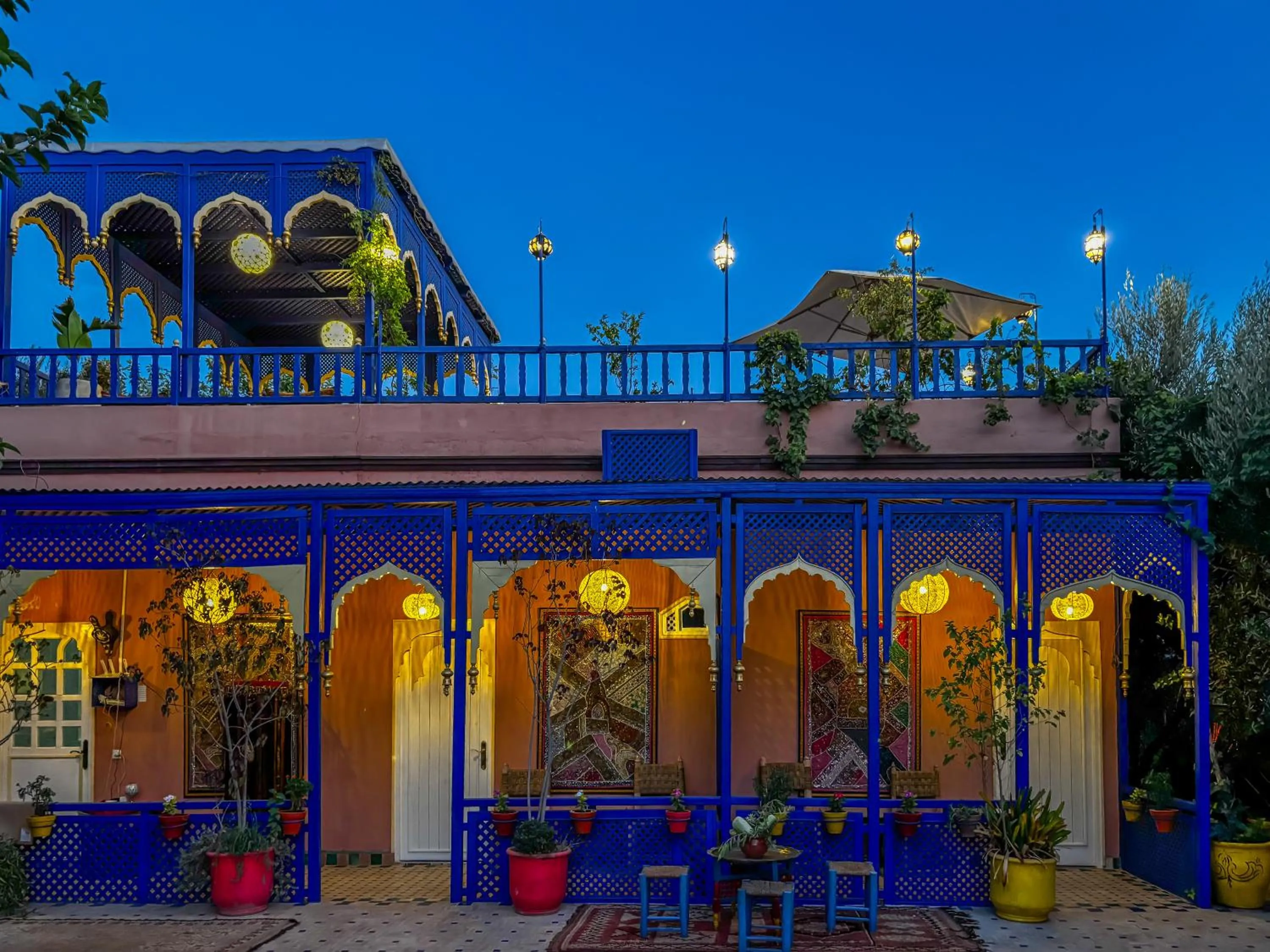 Patio in Le Bleu House