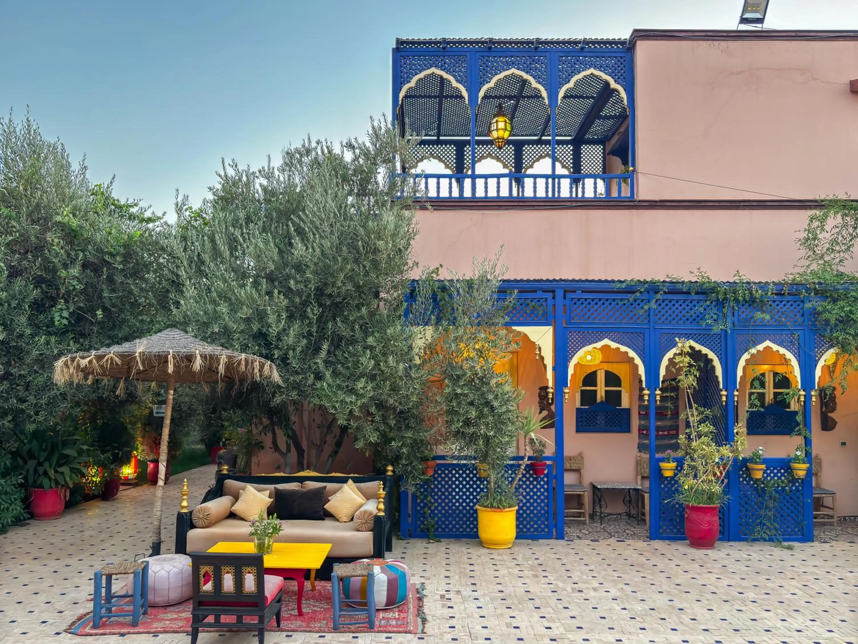 Patio in Le Bleu House