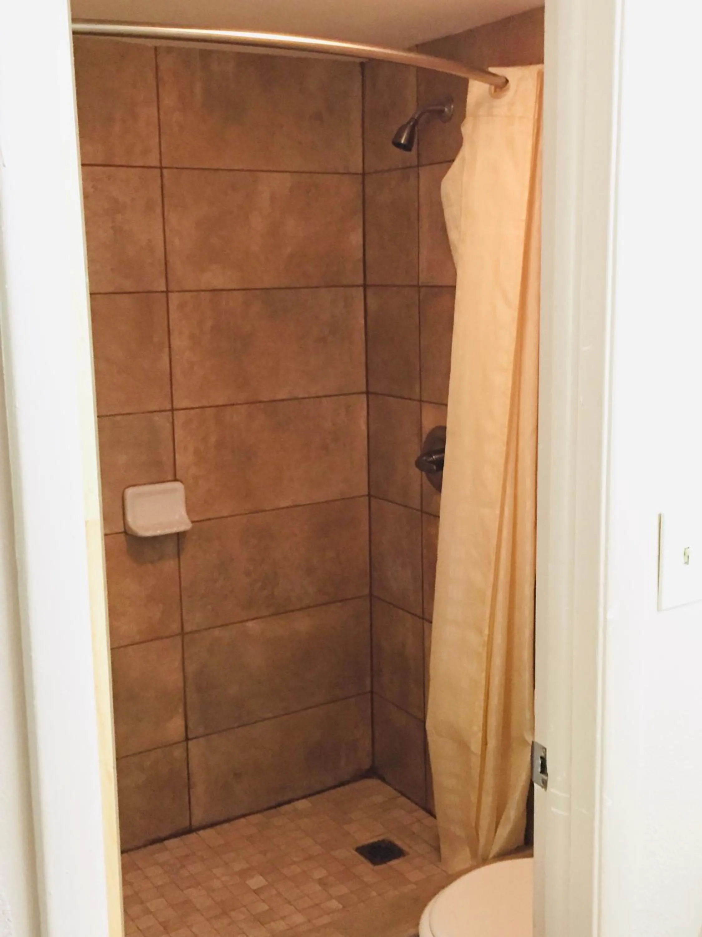 Shower in Masters Inn