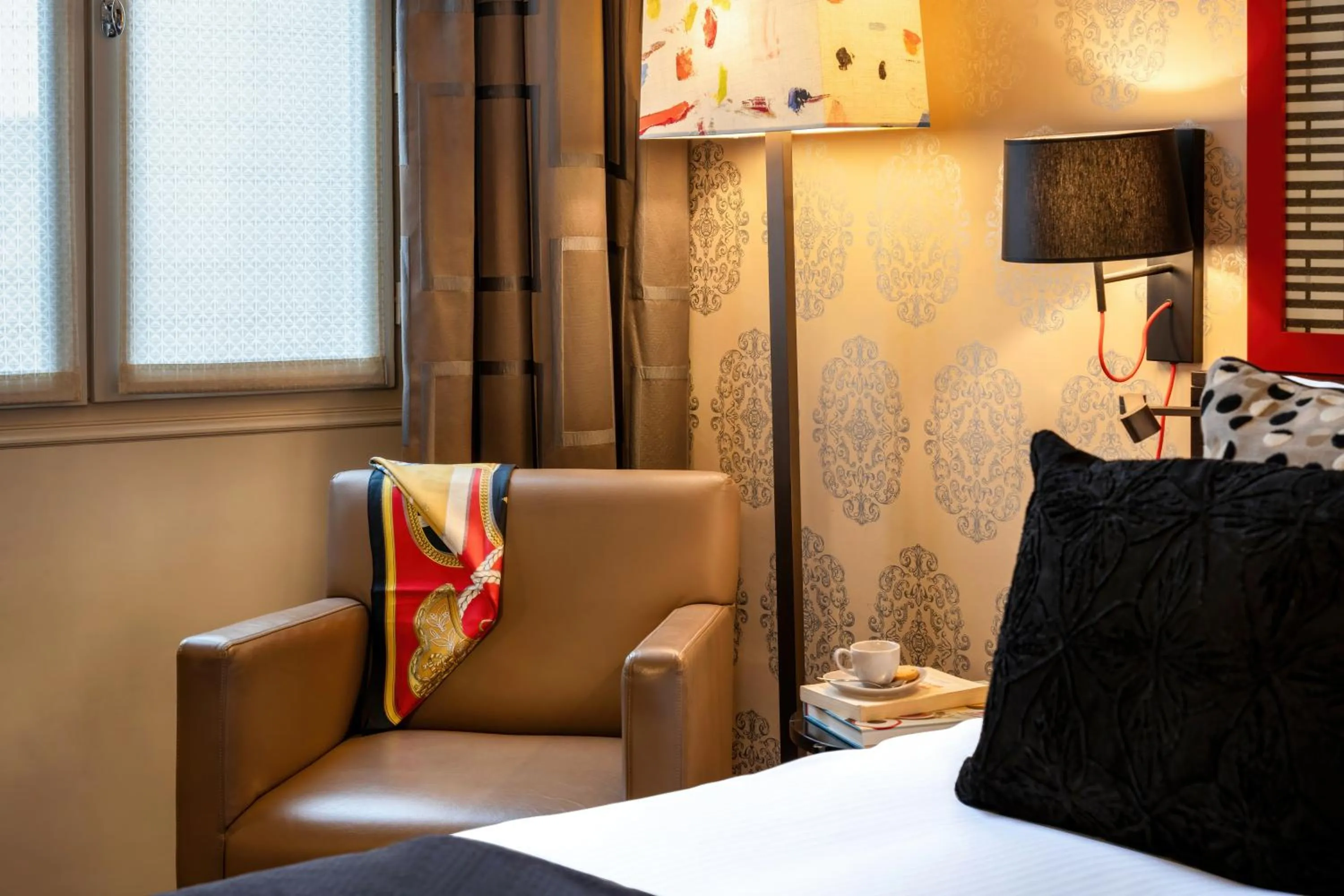 Bedroom, Bed in Le Stendhal Place Vendôme Hotel Paris - MGallery Collection