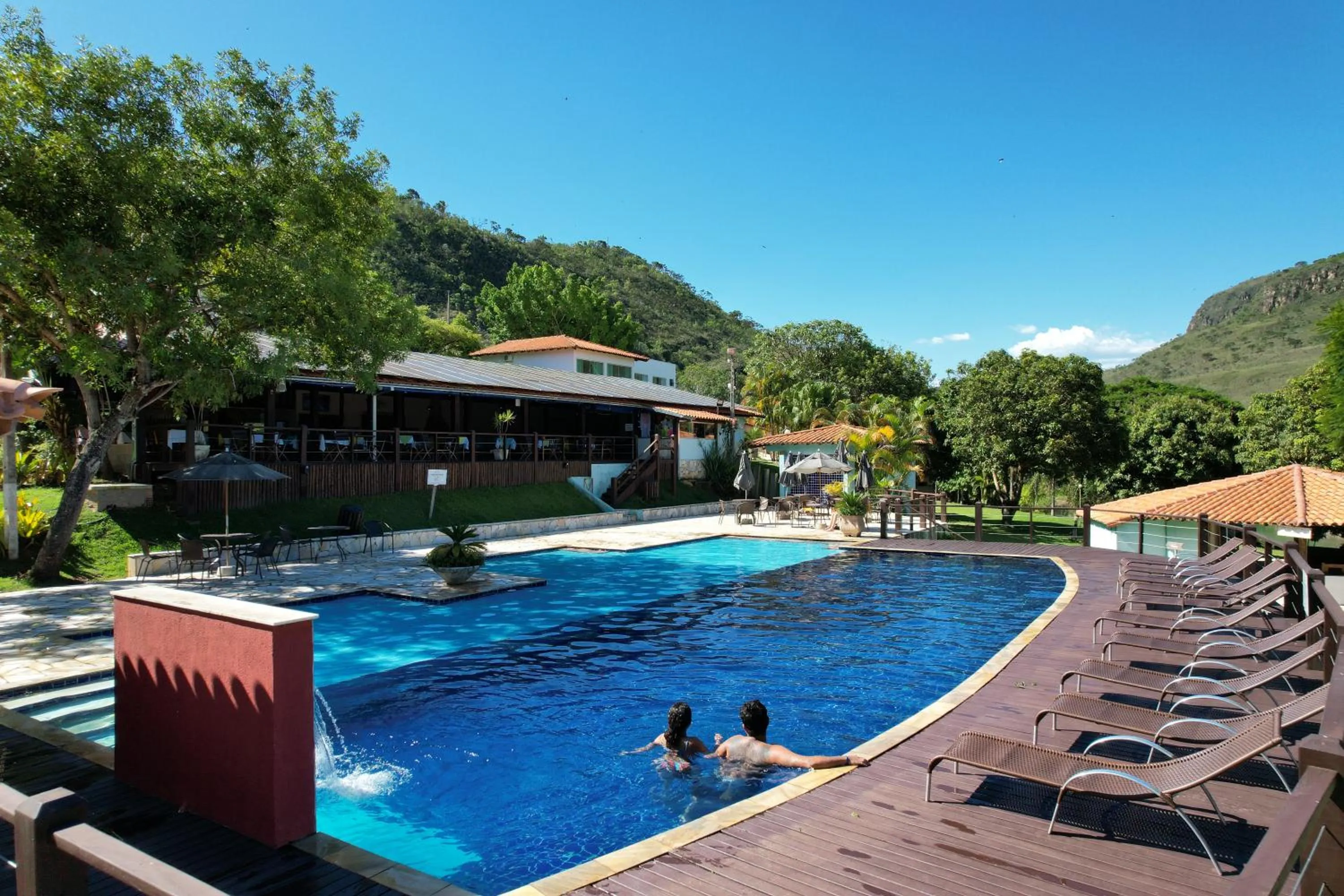 Swimming pool in Pousada do Rio Turvo