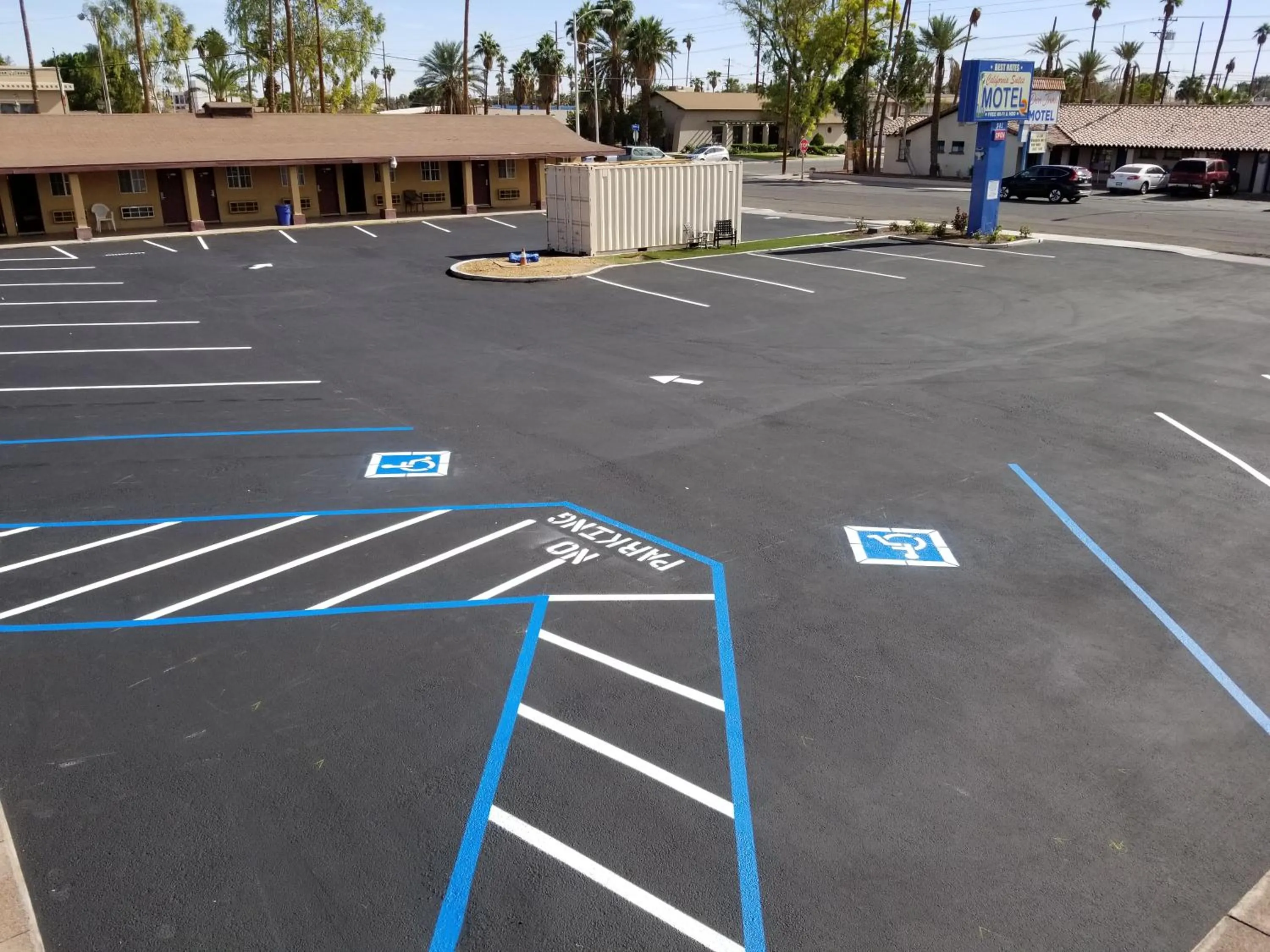 Bird's eye view in California Suites Motel