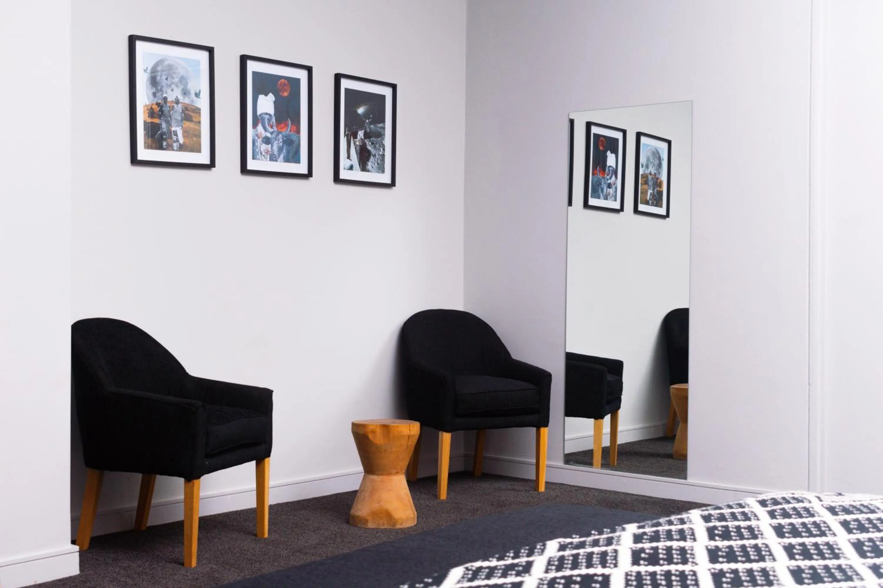 Living room in Hallmark House