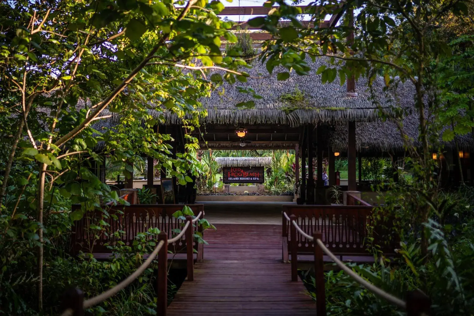 Facade/entrance in Red Frog Beach Island Resort Facade/entrance in Red Frog Beach Island Resort