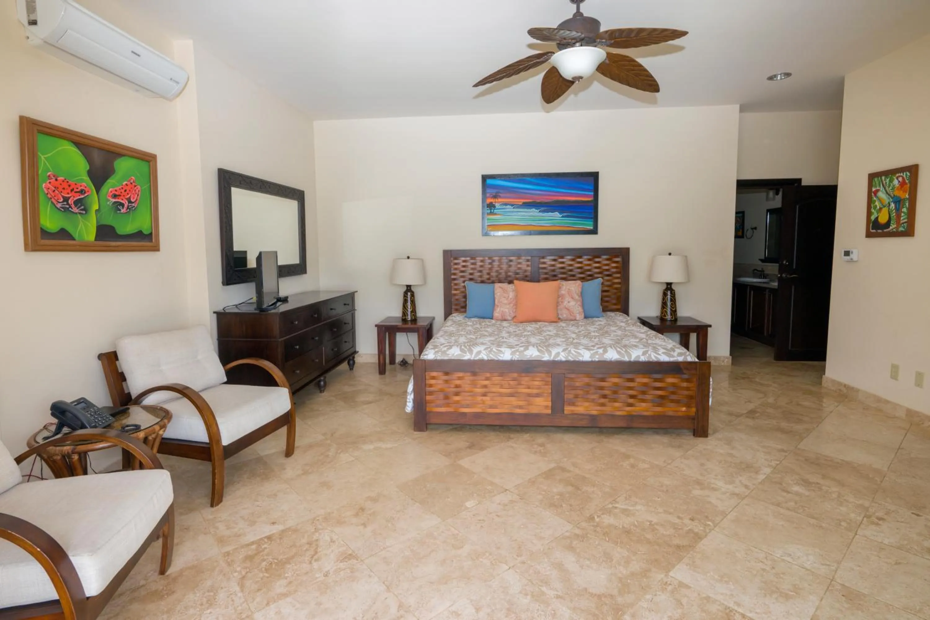 Bed in Red Frog Beach Island Resort