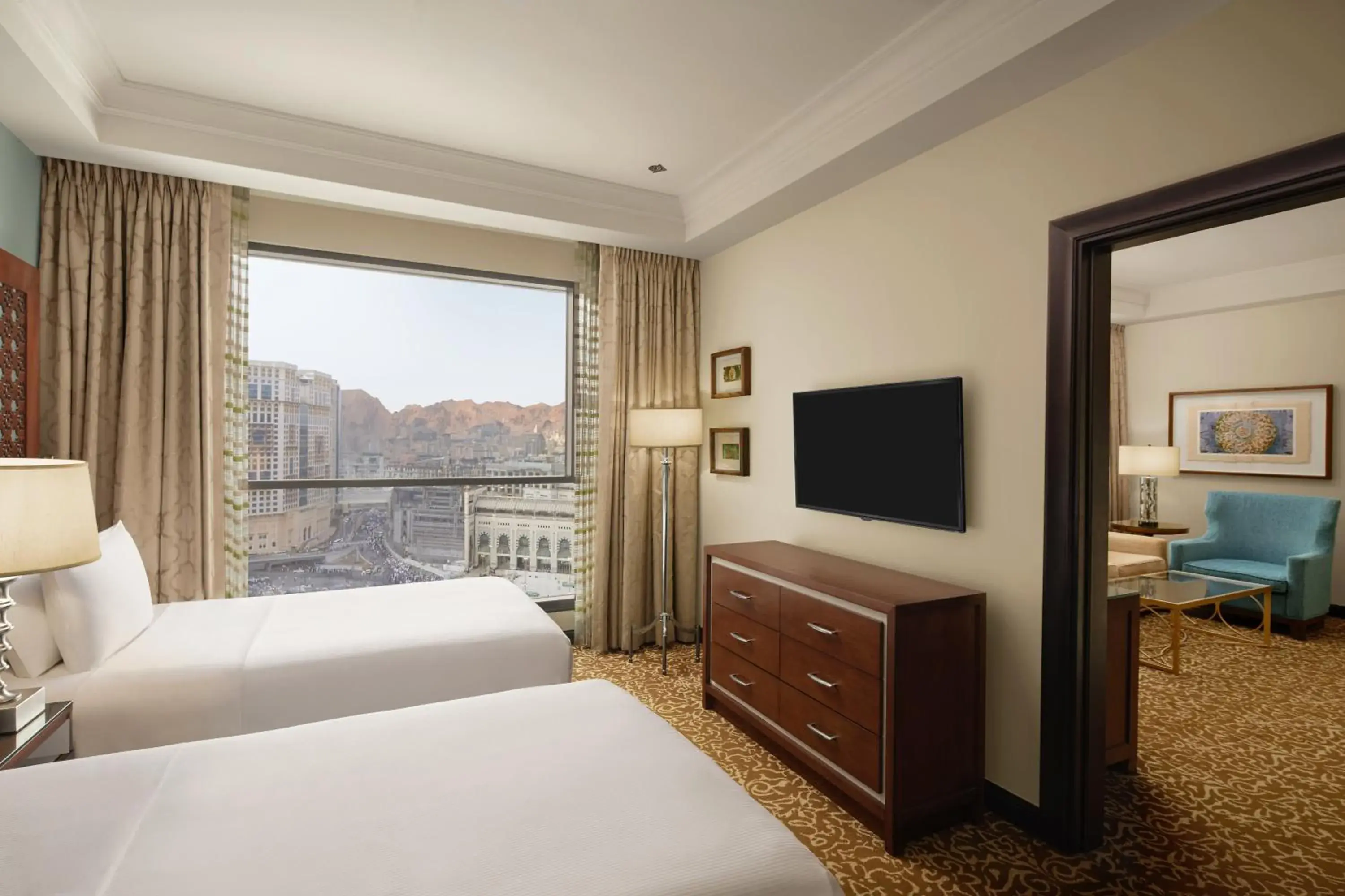 Twin Family Suite - single occupancy in Hilton Suites Jabal Omar Makkah Twin Family Suite - single occupancy in Hilton Suites Jabal Omar Makkah
