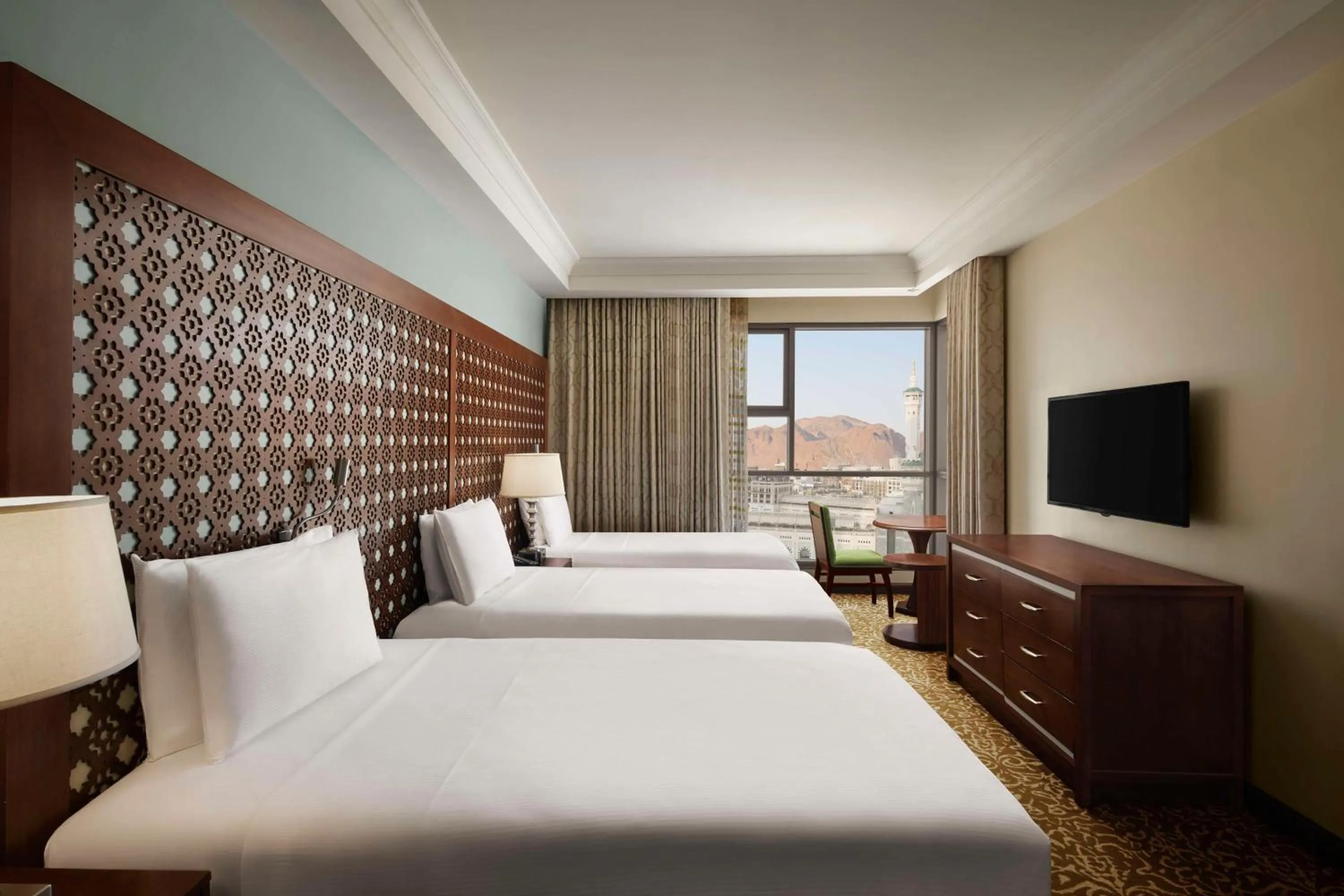 Bed in Hilton Suites Jabal Omar Makkah