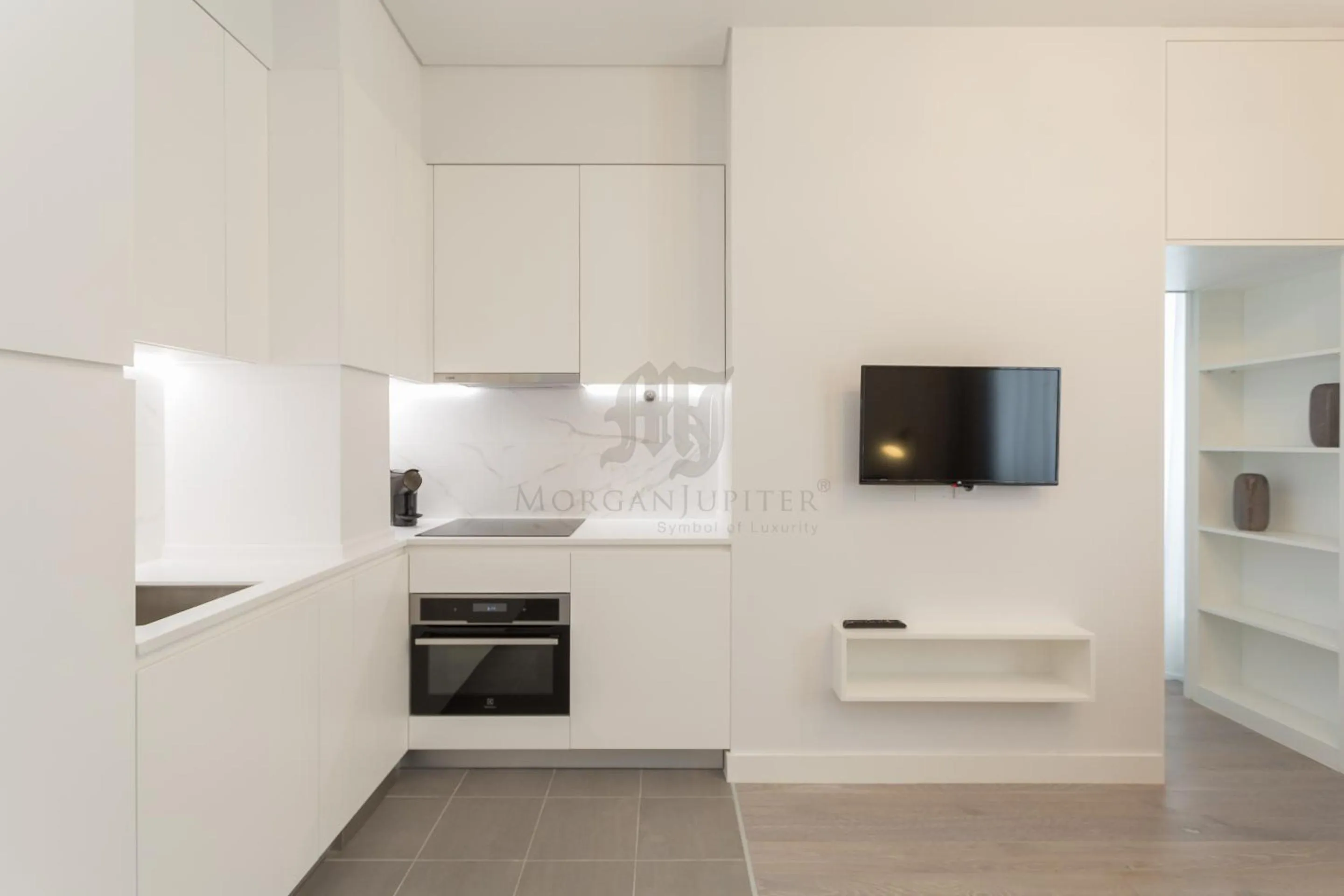 Kitchen or kitchenette in Morgan-Jupiter Apartments