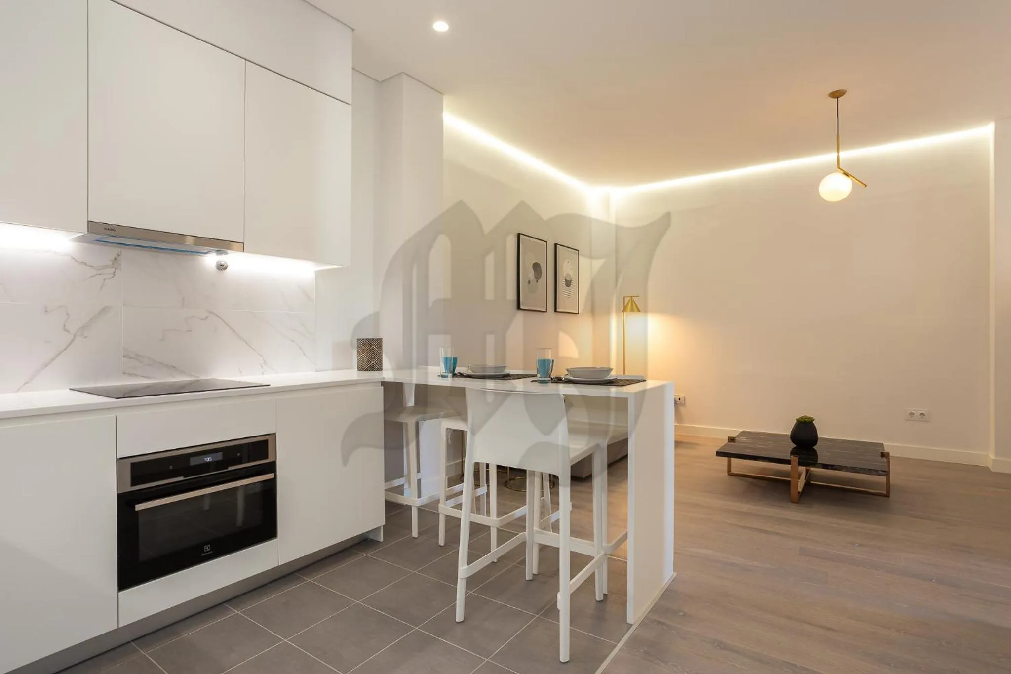 Kitchen or kitchenette in Morgan-Jupiter Apartments