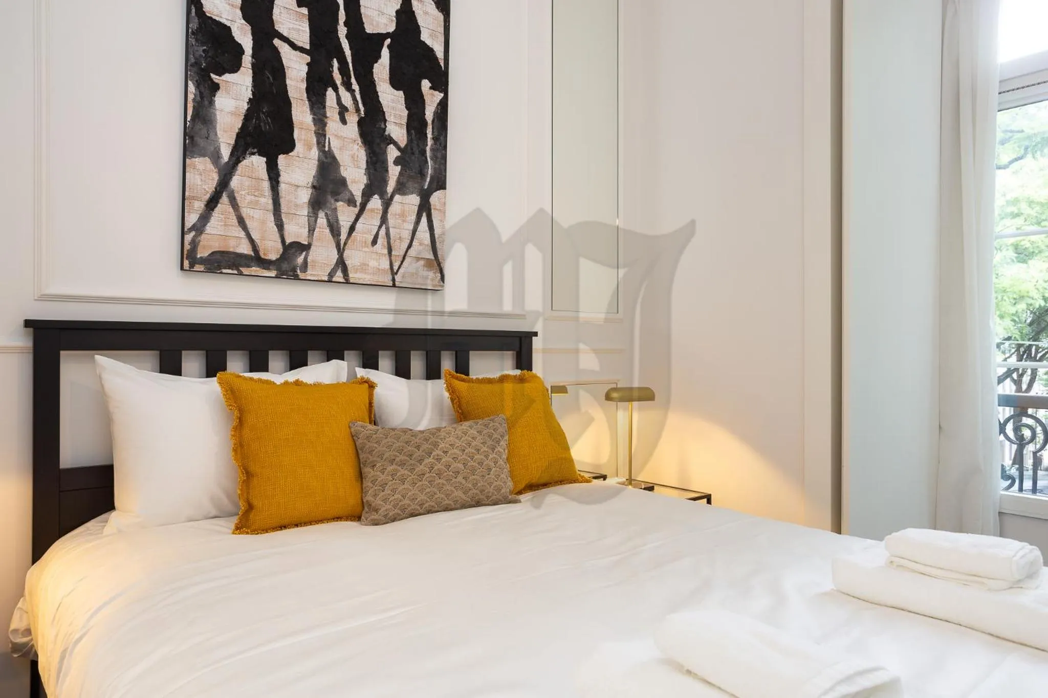 Photo of the whole room, Bed in Morgan-Jupiter Apartments