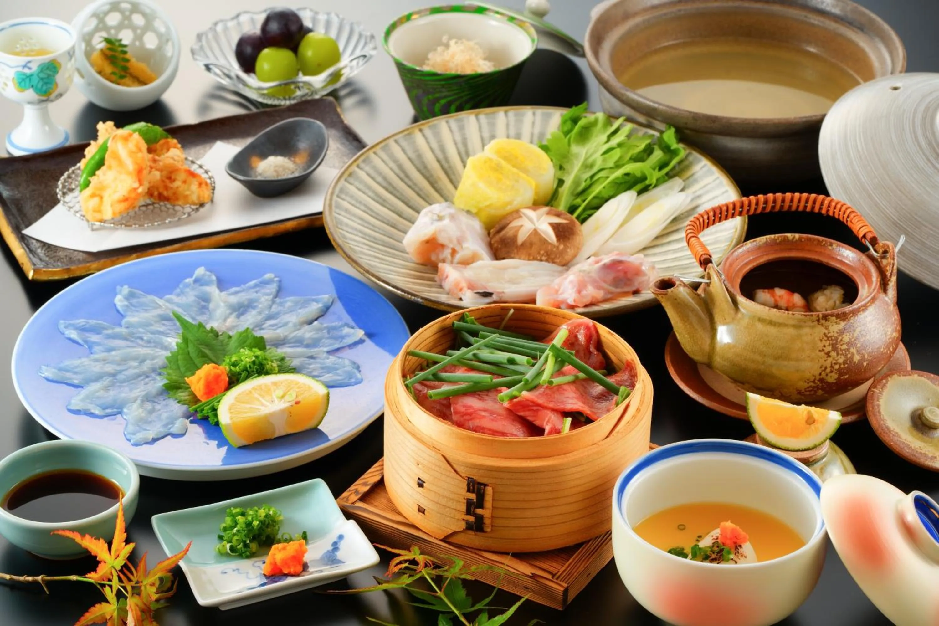 Dinner in Beppu Showaen