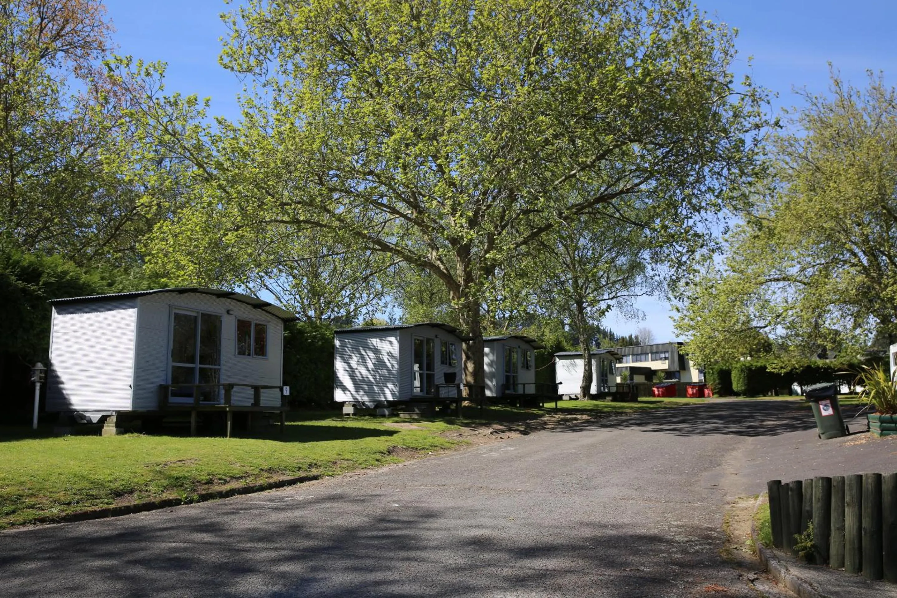 Patio in Rotorua Thermal Holiday Park